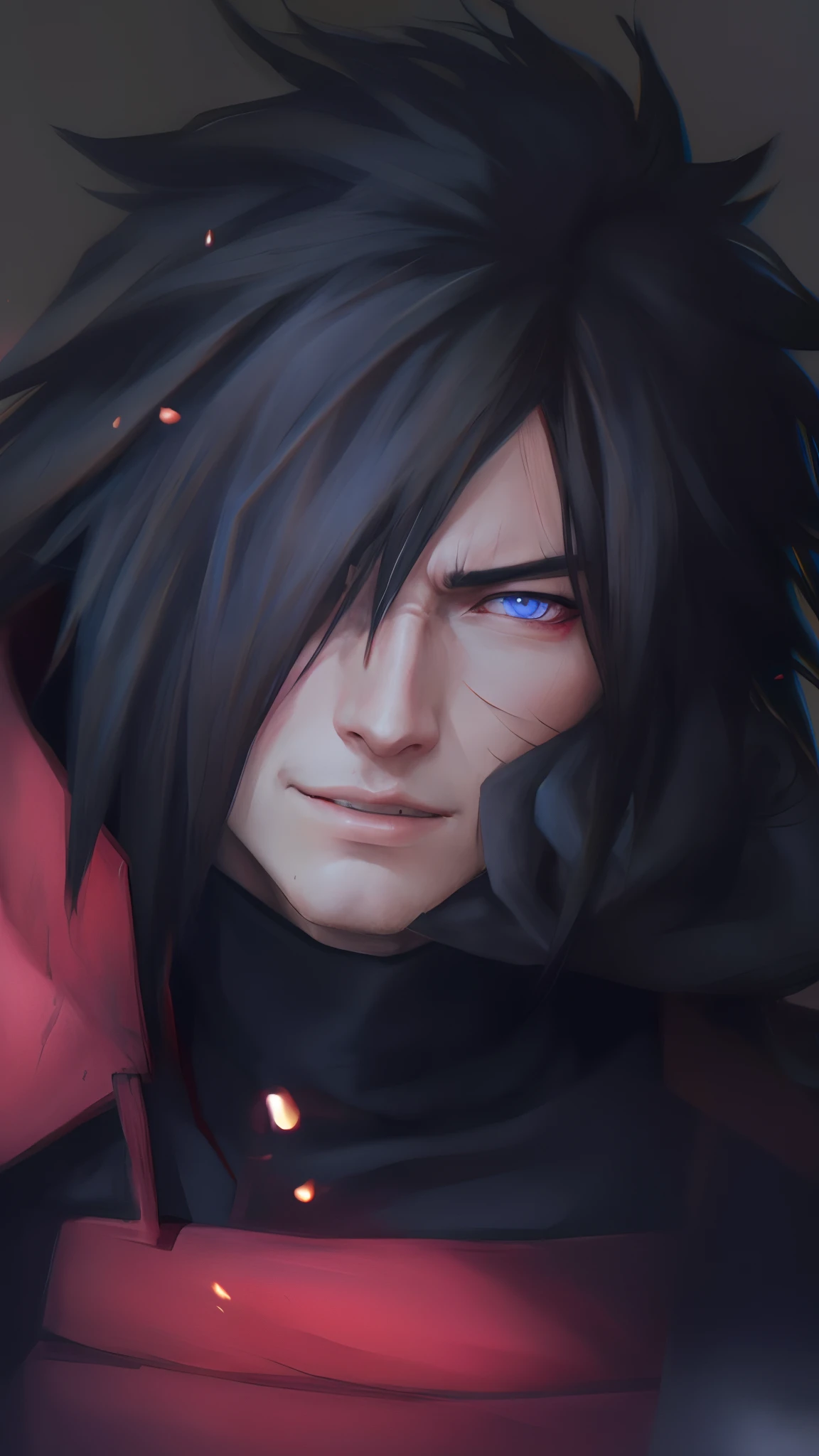 Madara Uchiha, hyperdetailled, hyperrealistic