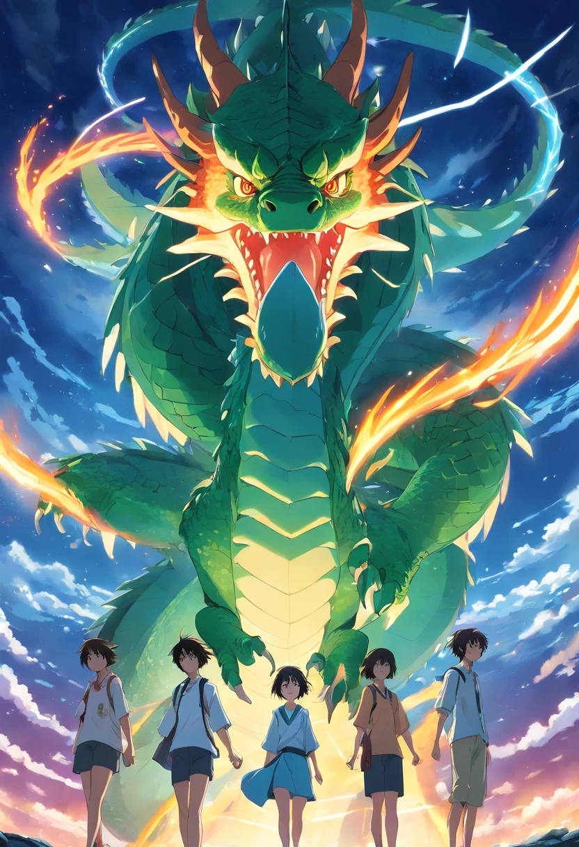 Dragon with 5 heads