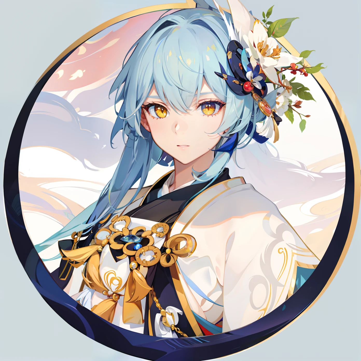 Yellow amber eyes,Ultra-delicate eyes,Ultra-delicate eyeballs