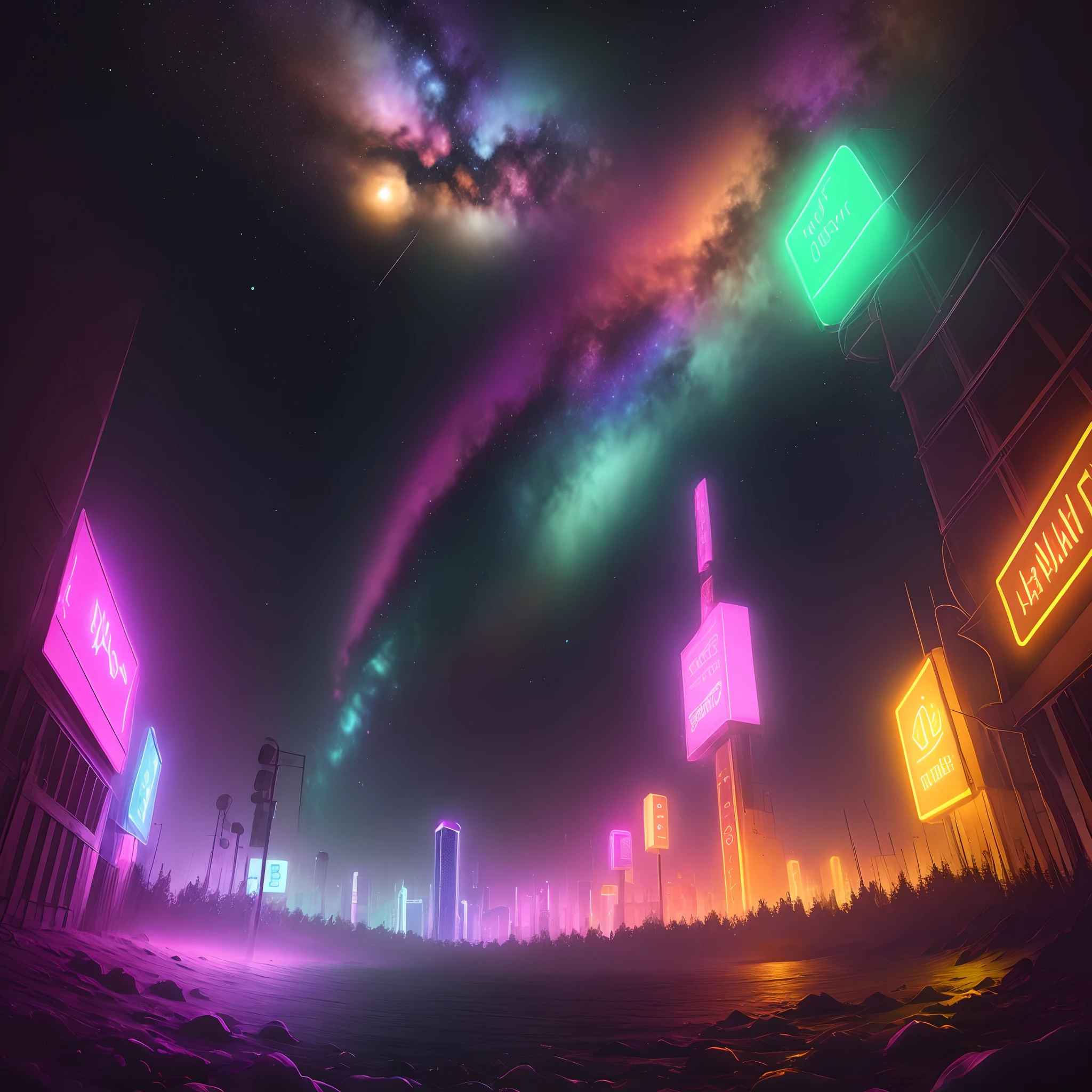 Neon colored universe