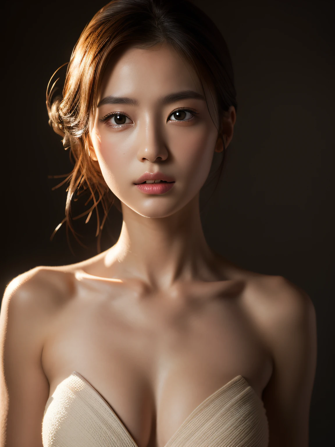 8k,
RAW photo,
best quality,
masterpiece,
realistic,
photo-realistic,
clear,
professional lighting,
beautiful face,
best quality,
ultra high res,
Japanese woman,
