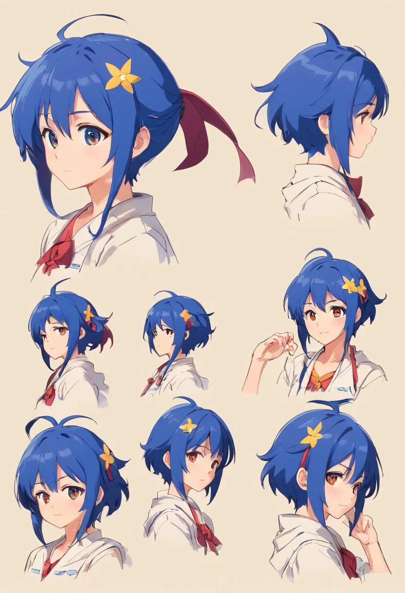 Gojo Satoru , (reference sheet:1.0), (infographics:1.15), (blueprint:1.25), (pencil drawing:1.25), (Rough sketch: 1.25), (aquarelle: 0.8), 1girll, (Various facial expressions, Emotions:1.1), (a variety of poses, dynamicposes:1.1), Upper body, (Cowboy shot:1.2), (full bodyesbian:1.3)

( Solo:1.5),18yr old ,