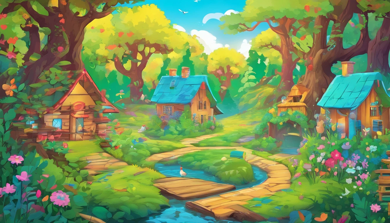 a plushy forest made of soft, fluffy fabric, vibrant colors, and intricate details, (best quality,4k,8k,highres,masterpiece:1.2), ultra-detailed, (realistic,photorealistic,photo-realistic:1.37), whimsical and dreamy atmosphere, moss-covered plushy trees with plushy leaves, delicate branches intertwining, sunlight piercing through the canopy, casting warm and gentle rays, dense plushy undergrowth, soft grass and flowers, cute and cuddly plushy animals frolicking around, bunnies hopping and squirrels scurrying, a plushy river flowing peacefully, with soft ripples reflecting the surroundings, a cozy plushy log cabin nestled amidst the forest, smoke gently wafting from the chimney, inviting and warm, a sense of tranquility and serenity, a place where imagination comes to life, perfect for relaxation and daydreaming.