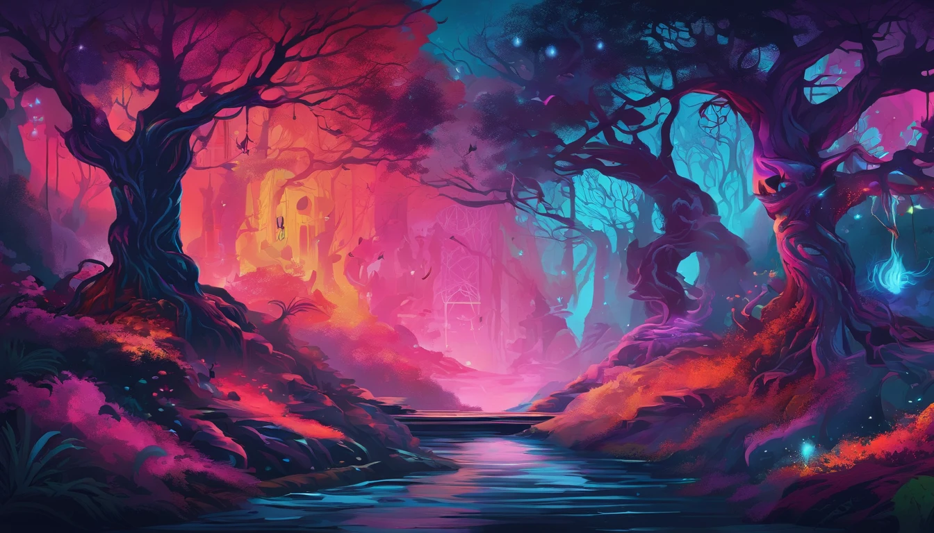 (a blue-haired demon woman,spells:1.1,glowing:1.1)(illustration)(best quality,ultra-detailed,realistic:1.37),demonic witch(demonic:1.1)(magic:1.1)(forest)(dark and mysterious,ominous atmosphere),casting powerful spells,creating magical energy(magic:1.1),vibrant pink hair(swirling pink hair)(flowing pink hair),horns(devil horns:1.1),piercing red eyes,enchanted scepter(magical scepter),elaborate dark robe,glowing magical sigils,fiery embers swirling(magical embers:1.1)(glowing embers),magical aura(glowing aura),eerie shadows,otherworldly presence(presence),sinister smile,nightfall in the background(dark night:1.1)(moonlit forest),lush and dense foliage(twisted trees)(mystical plants:1.1),mystical particles(swirling particles)(floating particles),ethereal glow(ethereal:1.1)(soft glow),faint moonlight breaking through the trees,haunting and captivating(scary atmosphere),bewitching beauty,wide range of colors(vivid colors)(contrasting colors),mystical realm,impressive details,dynamic composition,mesmerizing artwork,photorealistic style(picasso style),impressive shading and lighting,explosive energy,magical atmosphere(fantasy atmosphere),dreamlike scene