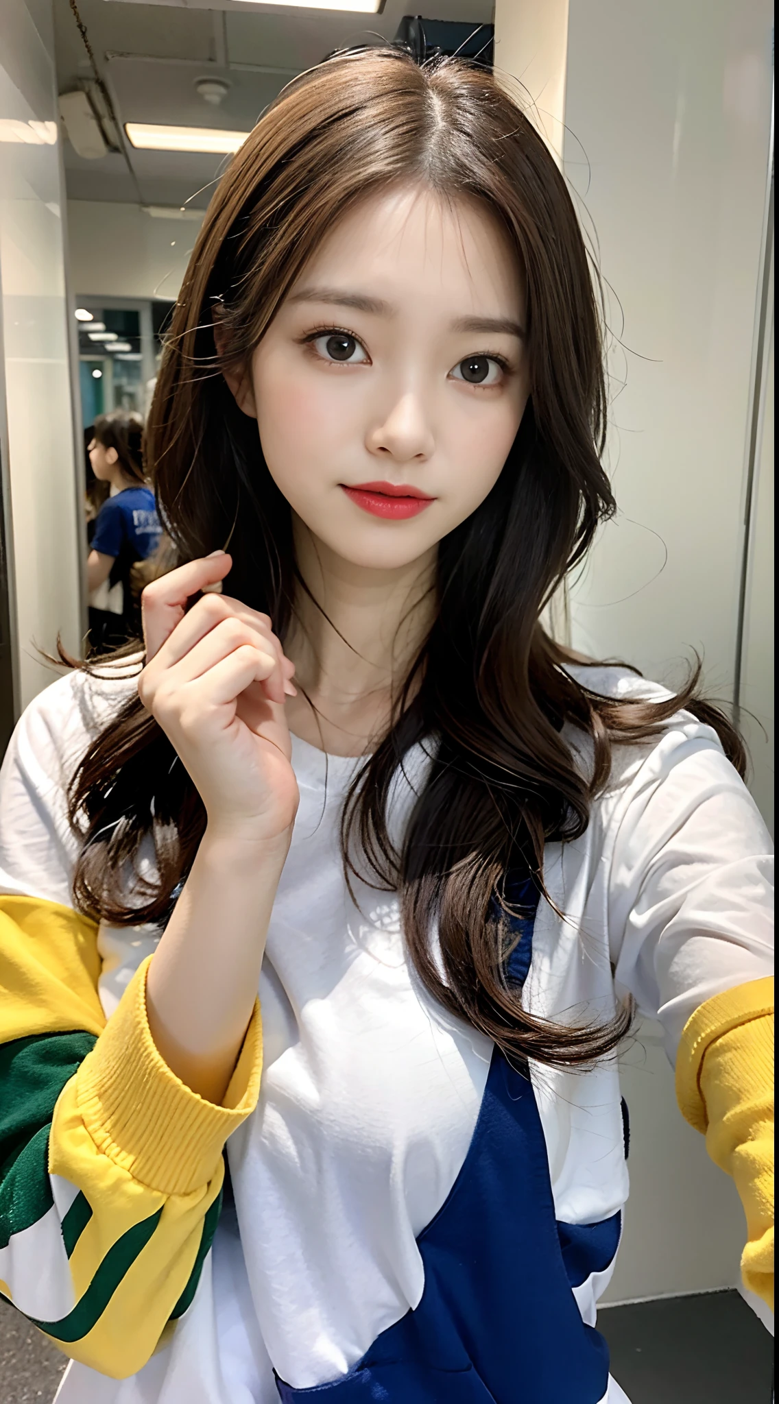 a girl, beleza, beleza, beleza, beleza, beleza, beleza, beleza, beleza, beleza, beleza, beleza, beleza, beleza, beleza, beleza, 16k, alta qualidade de imagem, qualidade de imagem definitiva, segurando a bandeira do Brasil