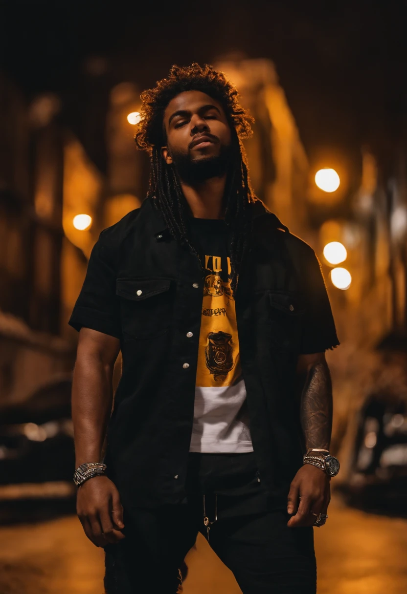 monstro, Caramelo pele marrom Menino mouro, Penteado careca, streetwear, Corpo Full Slime, cores neon, risos loucos, Malvado