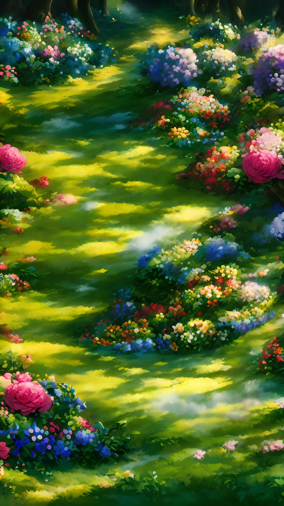 Whimsical fantasy elegant rose floral botany minimalism with a wave of flowers garden flowing flowers floating in hazy pastel pink, aqua green, pastel apricot, smoke fractal, moody and massively realistic flowers, octane rendering, Josephine wall art, Isabel Menin, Jean, Amy brown