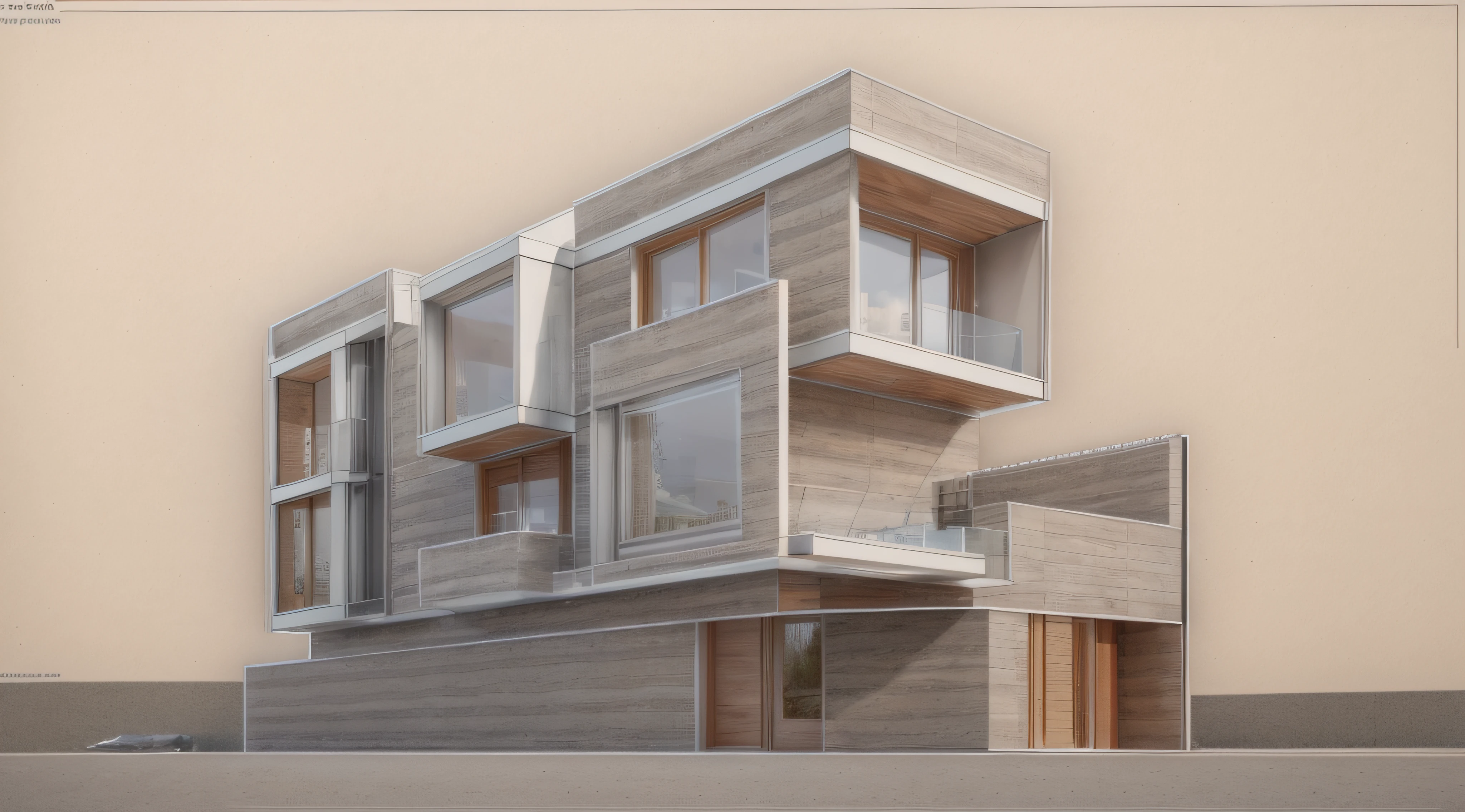 a drawing of a building with a lot of windows and a lot of windows, elevation view, side elevation, front elevation view, perspective view, concept house, architectural concept, front perspective, sketch - up, contemporary house, concept drawing, 3/4 view realistic, mid-view, side perspective, street elevation, conceptual, 3 d perspective, 2d side view