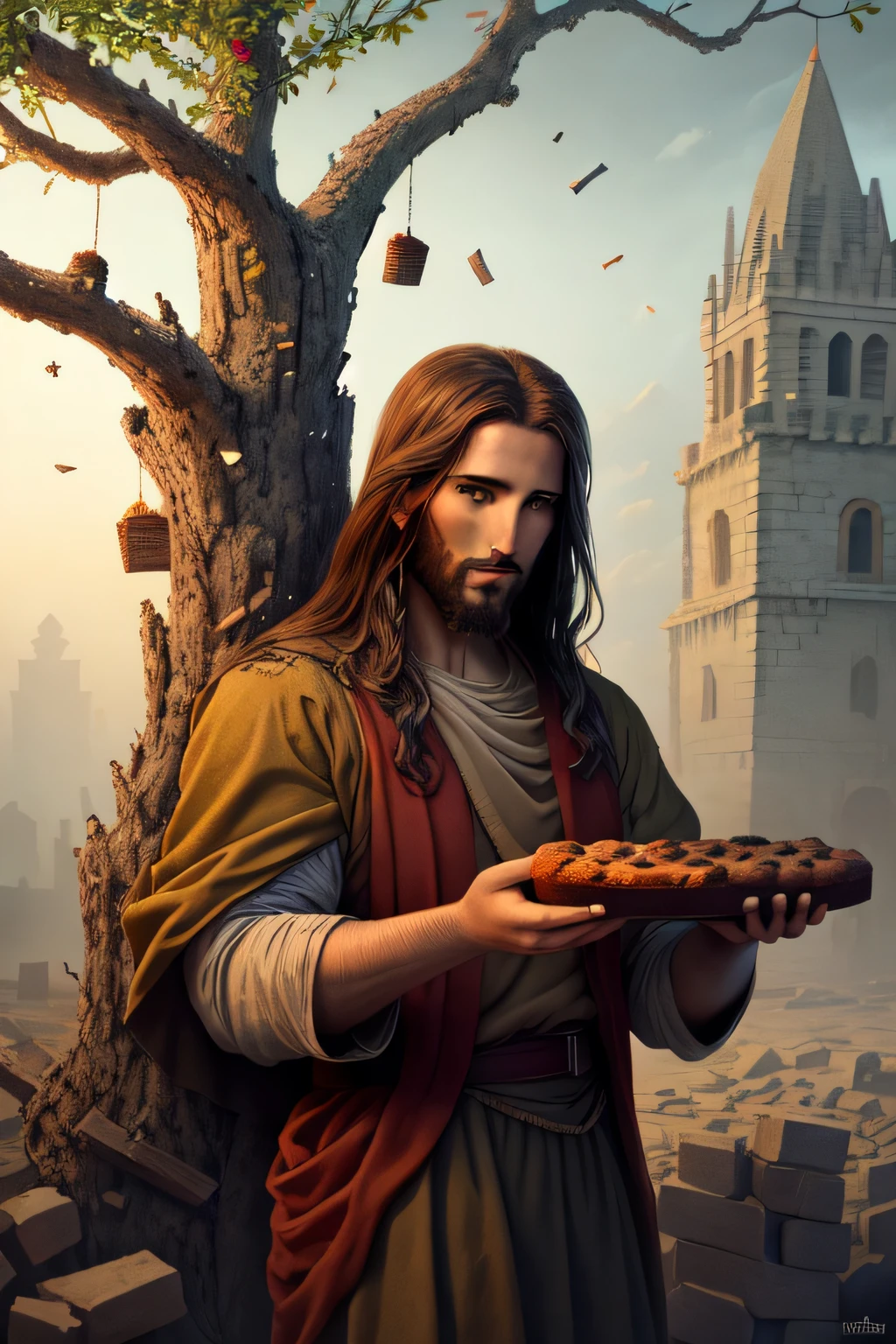 And (fenn_jesus:0.9) broke the brick and spread upon it the churned milk of the (muffin tree)