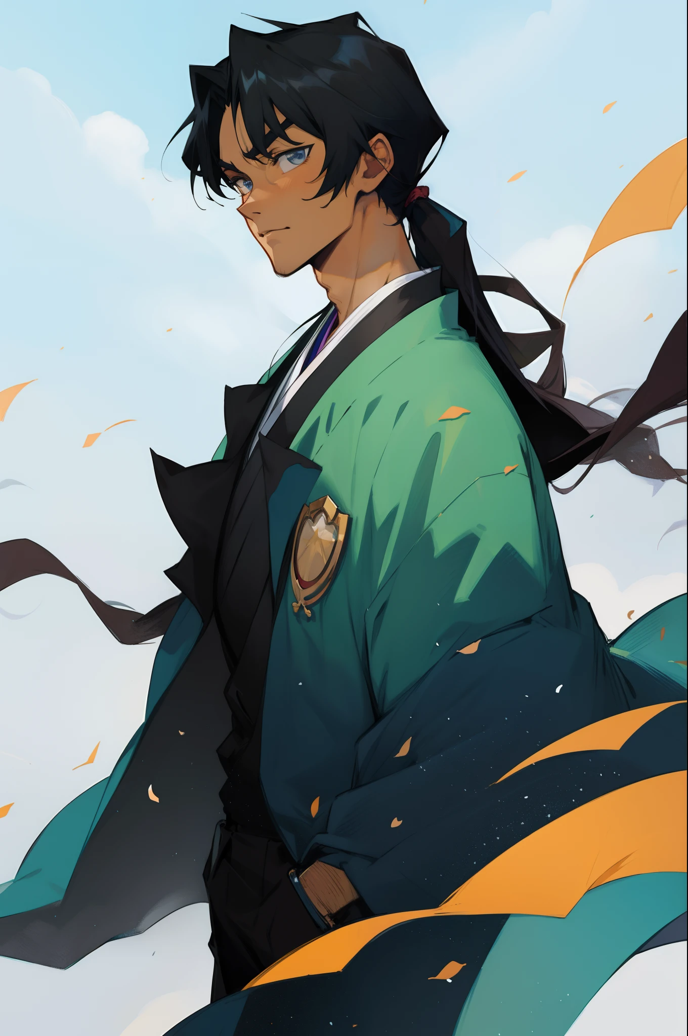 Handsome anime illustration