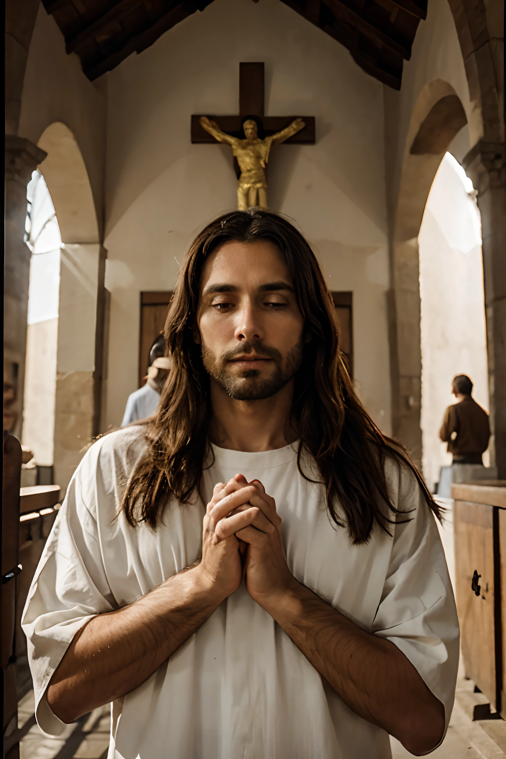 Jesus Christ in Prayer of Peace