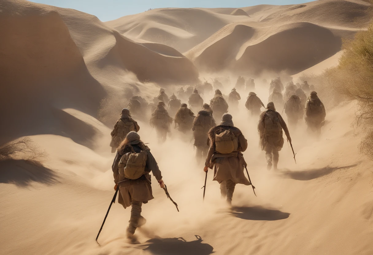 View from behind of brave Israeli defense forces marching against army of ugly and cruel demons, Angels fly and follow IDF soldiers , Israel flags , Blue and white, Modern army, Tactical equipment, art demonstrates victory of Good against evil, Apocalyptic Battlefield , Masterpiece, award winning artwork, Dramatic, Best quality, 4k, wide picture, high resolution