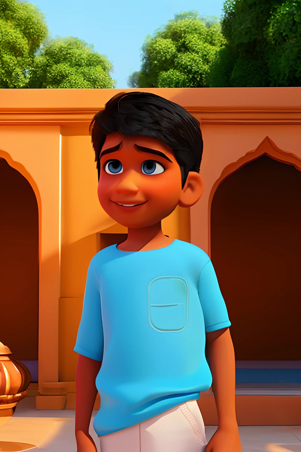 indian boy from brazil disney pixar cartoon 3d