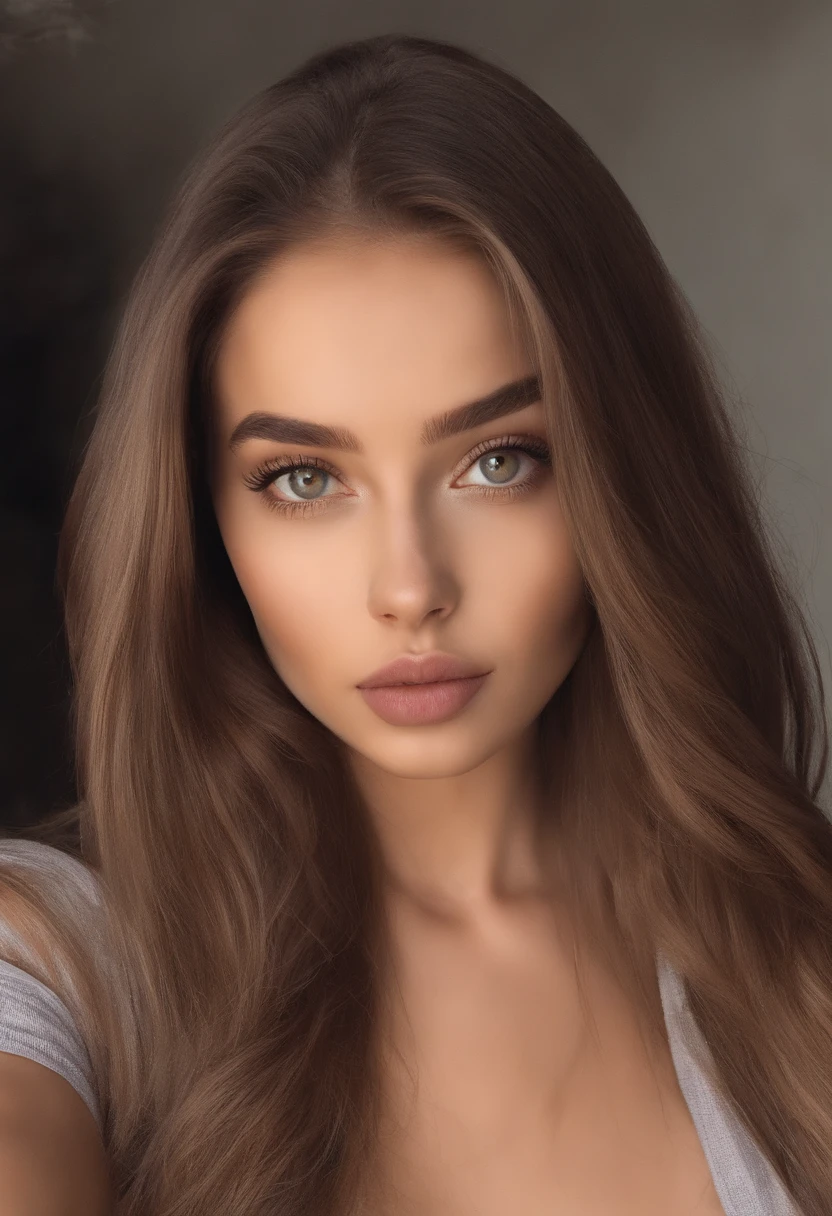 woman, early 20s, model, sexy girl with brown eyes, ultra realistic, meticulously detailed, portrait sophie mudd, brown hair and large eyes, selfie of a young woman, bedroom eyes, violet myers, without makeup, natural makeup, looking directly at the camera, face with artgram, subtle makeup, stunning full body shot, at club,