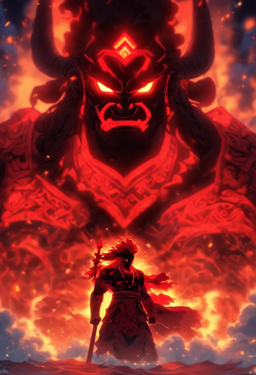 (((KANE))) best quality, ultra-high resolution, 4K detailed CG, master piece, ANCIENT GOD, OLD GOD, Hawaiian mythology, ((SUPREME GOD)) , Maori image, aesthetic, screen-centered