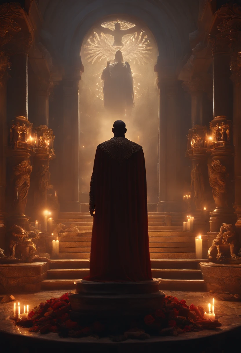 skull and lucifer talking to each other above a pile of corpses, fantasy, intricate, elegant, highly detailed, centered, symmetry, painted, intricate, volumetric lighting, beautiful, rich deep colors masterpiece, sharp focus, ultra detailed, in the style of dan mumford and marc simonetti, astrophotography