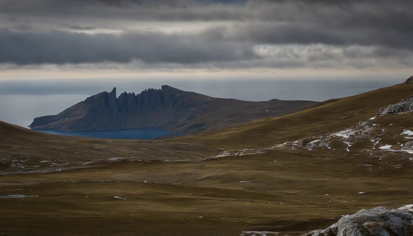 a vast icy Antarctic scenery, com montanhas cobertas de neve e um horizonte vasto e branco. The silence is almost eerie, enquanto o vento sopra gelidamente, And you realize you're in one of the most remote places on the planet. Hd, hiper-realist