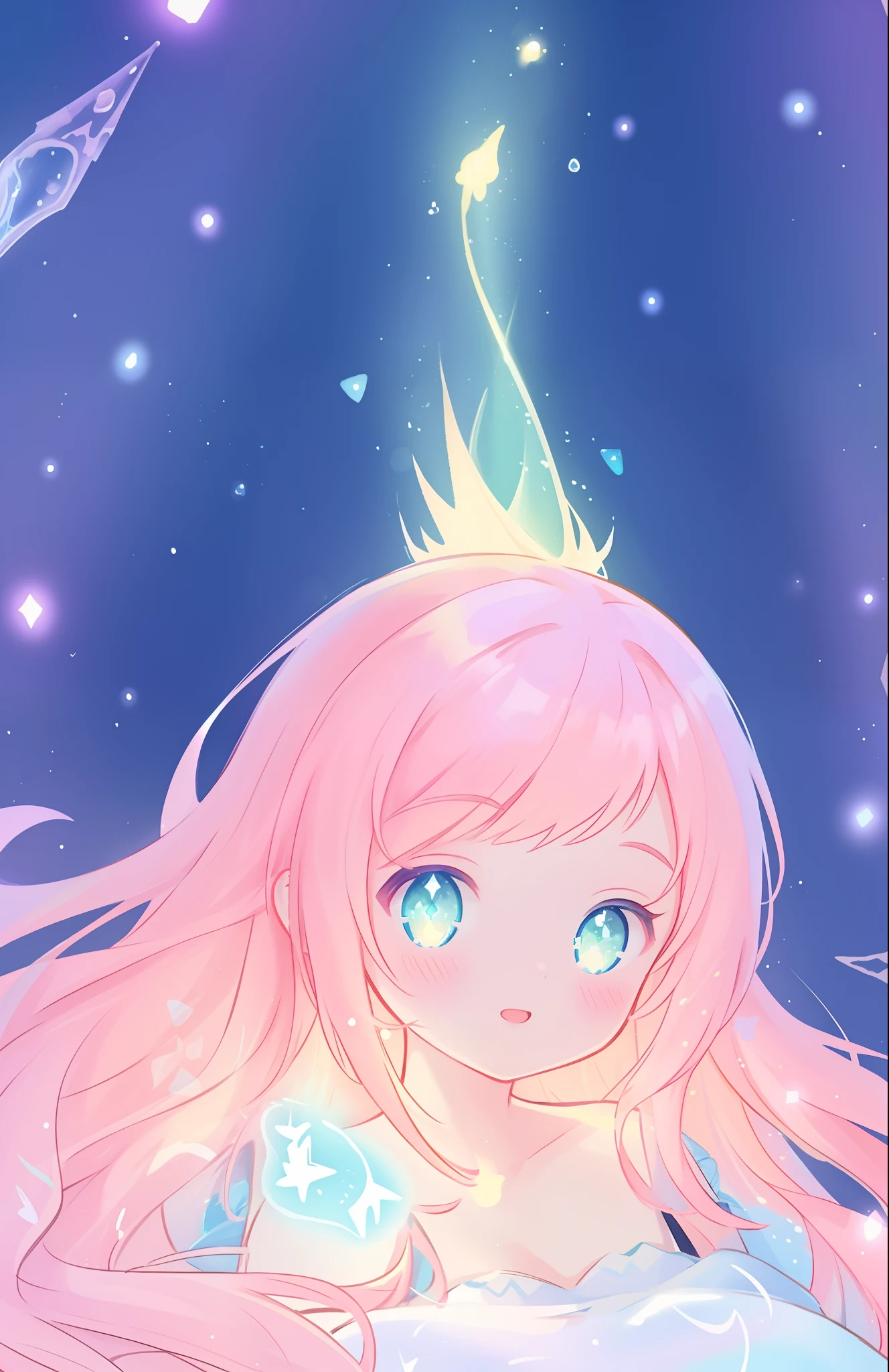 beautiful girl, puffy tiered ballgown, vibrant pastel colors, (colorful), glowing golden long hair, magical lights, sparkling magical liquid, inspired by Glen Keane, inspired by Lois van Baarle, disney art style, by Lois van Baarle, glowing aura around her, by Glen Keane, jen bartel, glowing lights! digital painting, flowing glowing hair, glowing flowing hair, beautiful digital illustration, fantasia background, whimsical, magical, fantasy, ((beautiful face)), ((masterpiece, best quality)), intricate details, highly detailed, sharp focus, 8k resolution, sparkling detailed eyes, liquid watercolor