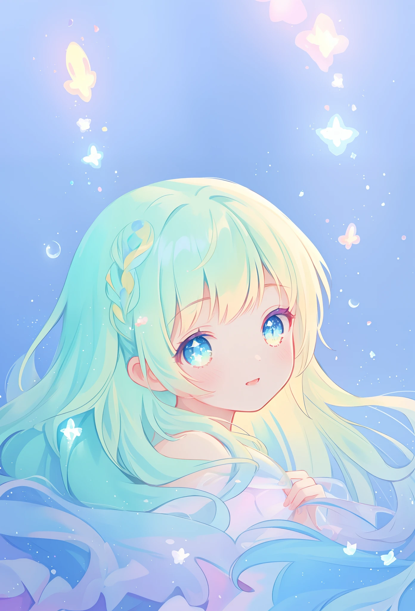 beautiful girl, flowing tiered ballgown, vibrant pastel colors, (colorful), glowing golden long hair, magical lights, sparkling magical liquid, inspired by Glen Keane, inspired by Lois van Baarle, disney art style, by Lois van Baarle, glowing aura around her, by Glen Keane, jen bartel, glowing lights! digital painting, flowing glowing hair, glowing flowing hair, beautiful digital illustration, fantasia background, whimsical, magical, fantasy, ((beautiful face)), ((masterpiece, best quality)), intricate details, highly detailed, sharp focus, 8k resolution, sparkling detailed eyes, liquid watercolor