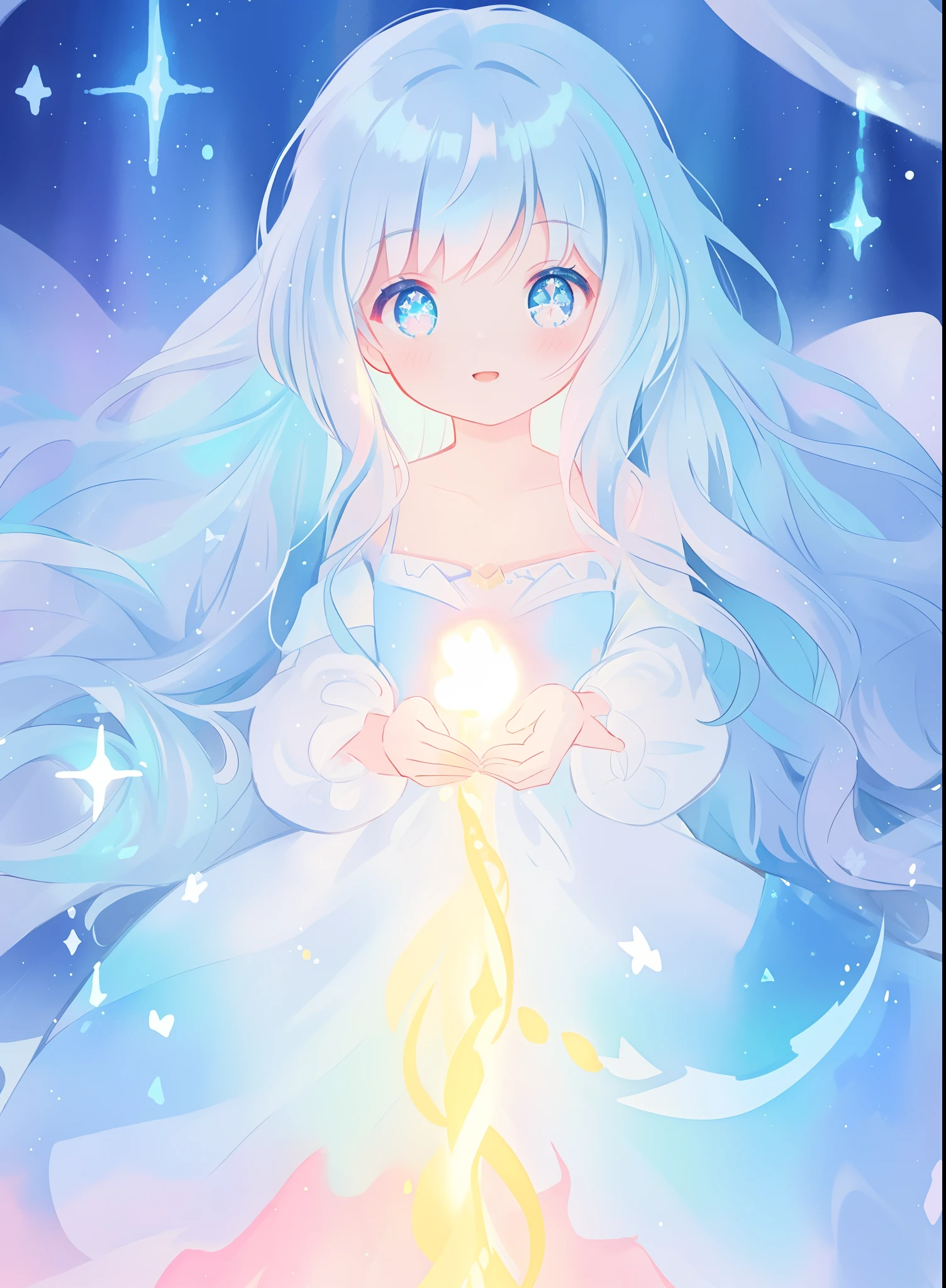 beautiful girl, puffy tiered ballgown, vibrant pastel colors, (colorful), glowing golden long hair, magical lights, sparkling magical liquid, inspired by Glen Keane, inspired by Lois van Baarle, disney art style, by Lois van Baarle, glowing aura around her, by Glen Keane, jen bartel, glowing lights! digital painting, flowing glowing hair, glowing flowing hair, beautiful digital illustration, fantasia background, whimsical, magical, fantasy, ((beautiful face)), ((masterpiece, best quality)), intricate details, highly detailed, sharp focus, 8k resolution, sparkling detailed eyes, liquid watercolor