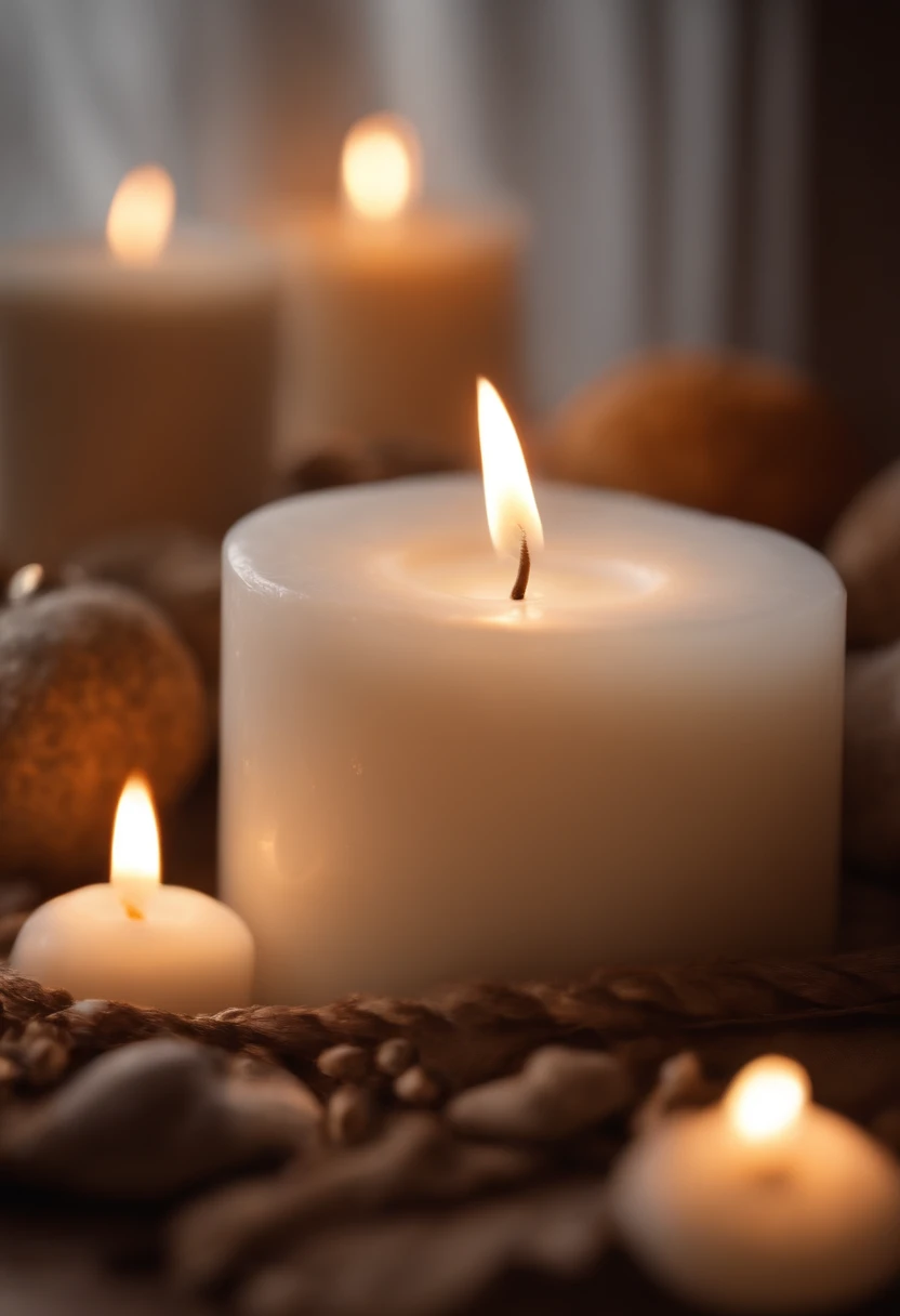 seven day candle white,bright,attractive,mysterious background