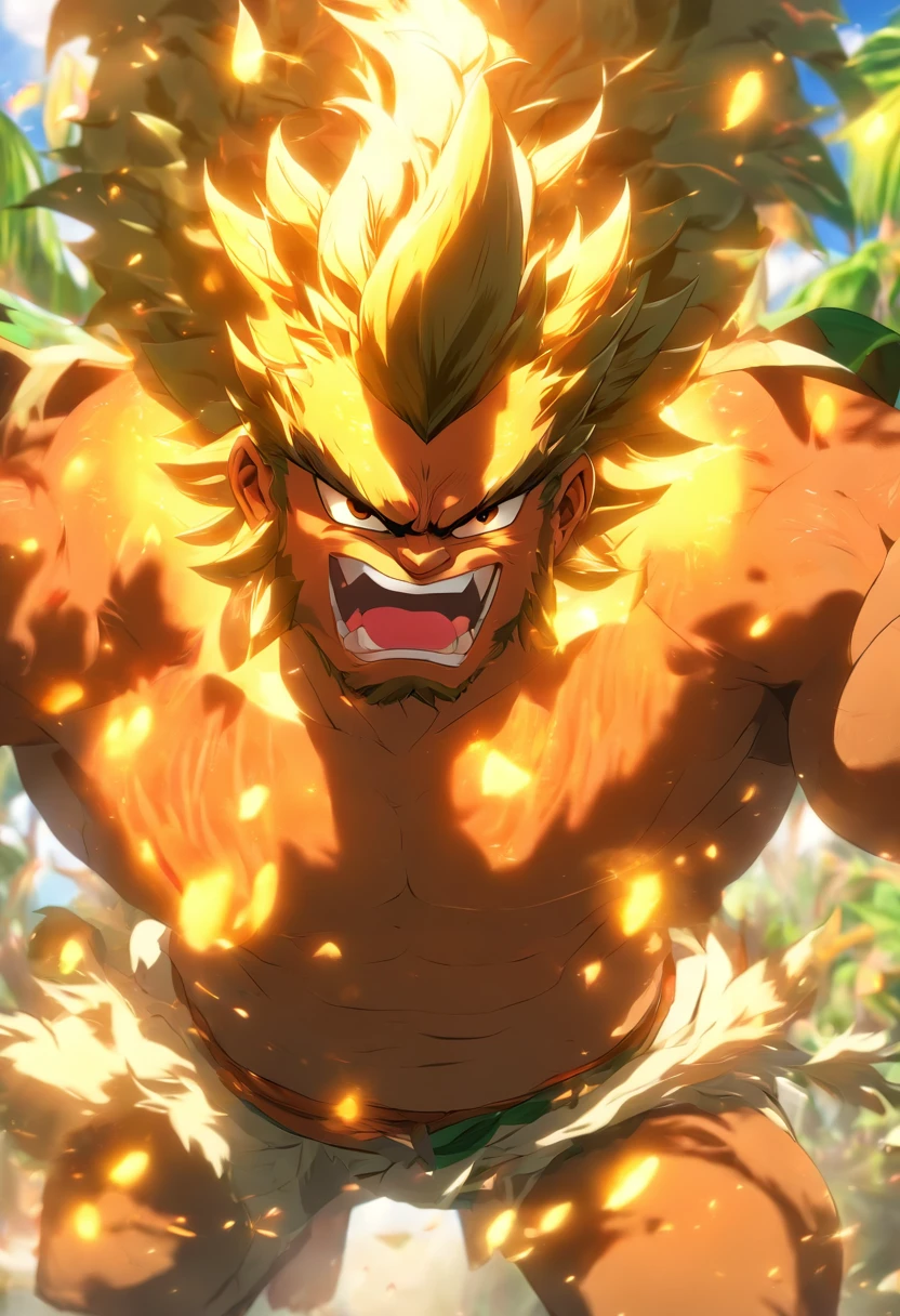 (((LONO))) best quality, ultra-high resolution, 4K detailed CG, masterpiece, Hawaiian God, Hawaiian mythology, ((Farmer god)), Maori image, aesthetic, screen-centric