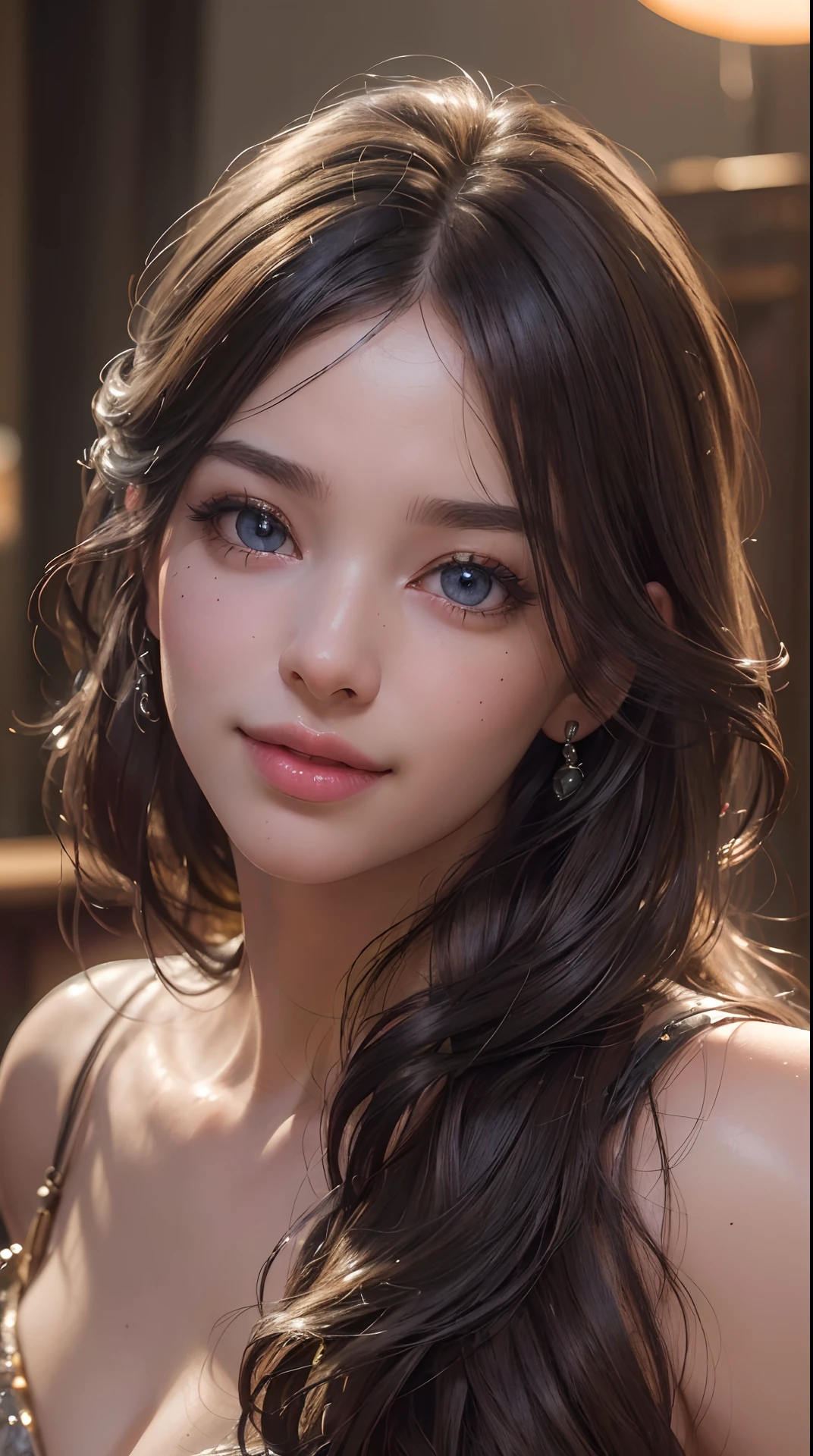 (best quality,4k,8k,highres,masterpiece:1.2), ultra-detailed, (realistic,photorealistic,photo-realistic:1.37),(beautiful detailed eyes, beautiful detailed lips, extremely detailed eyes and face, long eyelashes),studio lighting,physically-based rendering,vivid colors,(Woman holding a bulldog),(Kind smile),