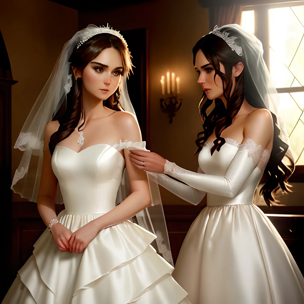 Elena Gilbert is in getting ready for her wedding with Damon Salvatore
