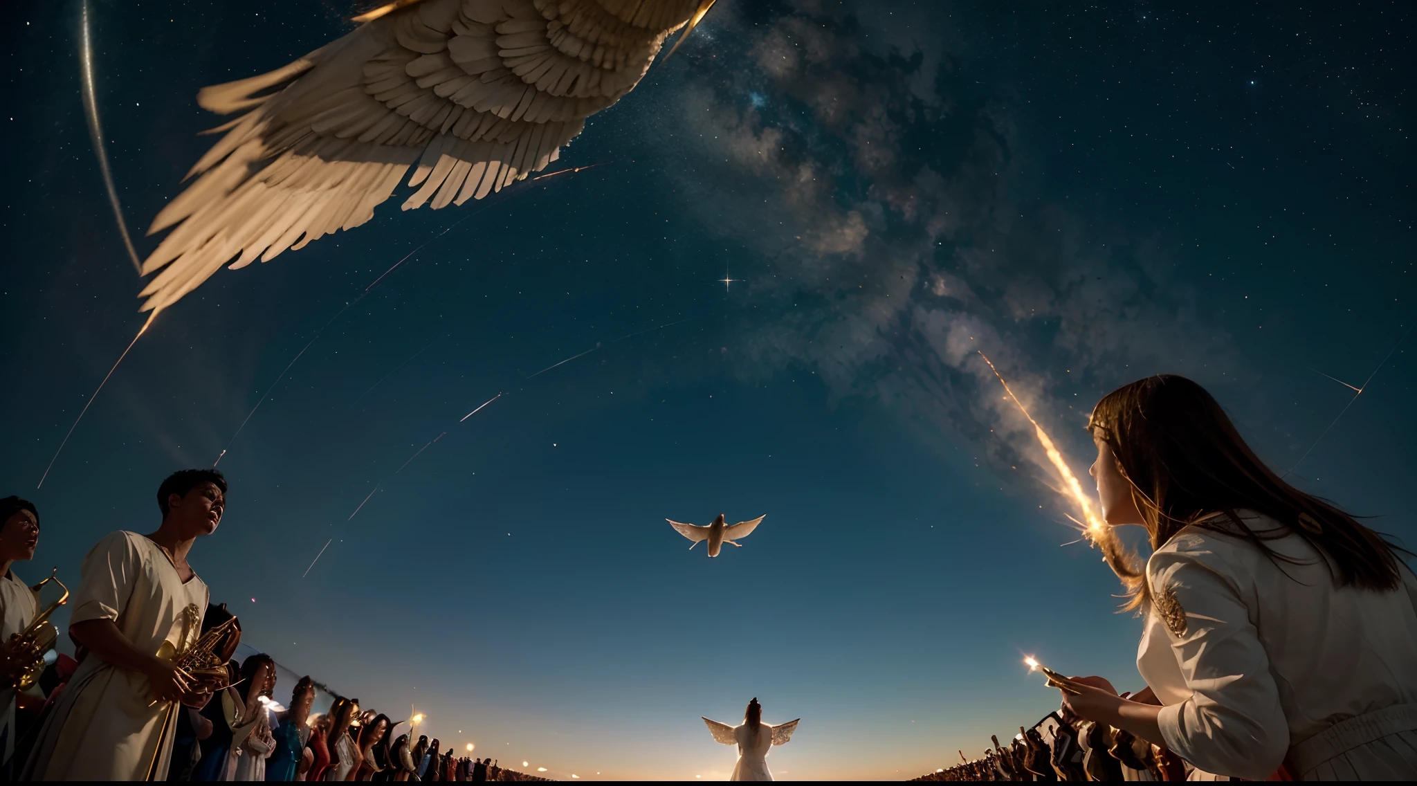 Crazy souls fly in the moonlight