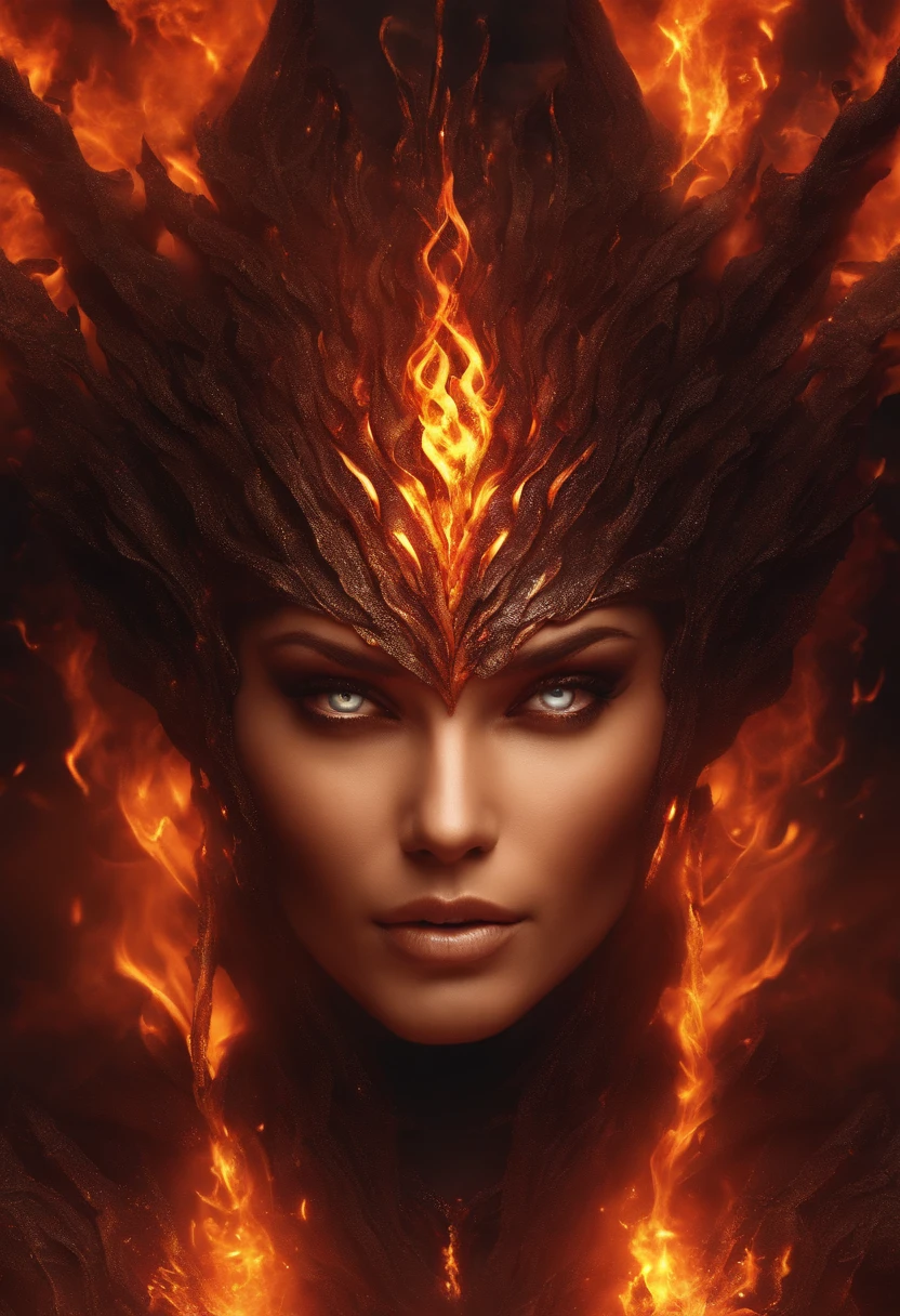 A scifi fire elemental.