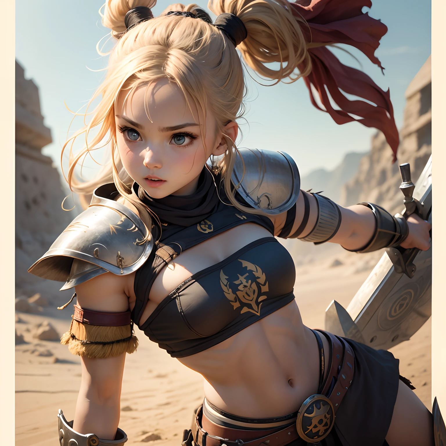 Cute warrior