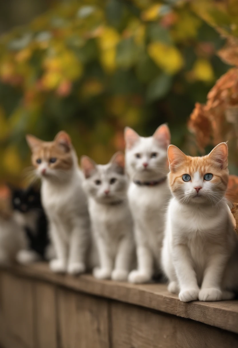 Create an optical illusion with cats lined up with the following phrase in their fur: Se mata