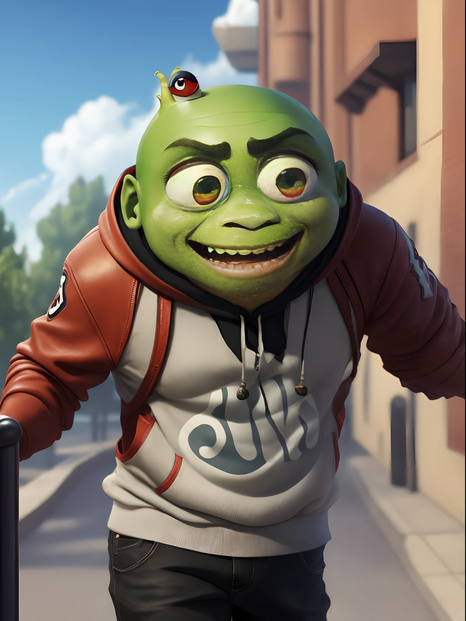 black mike wazowski buff