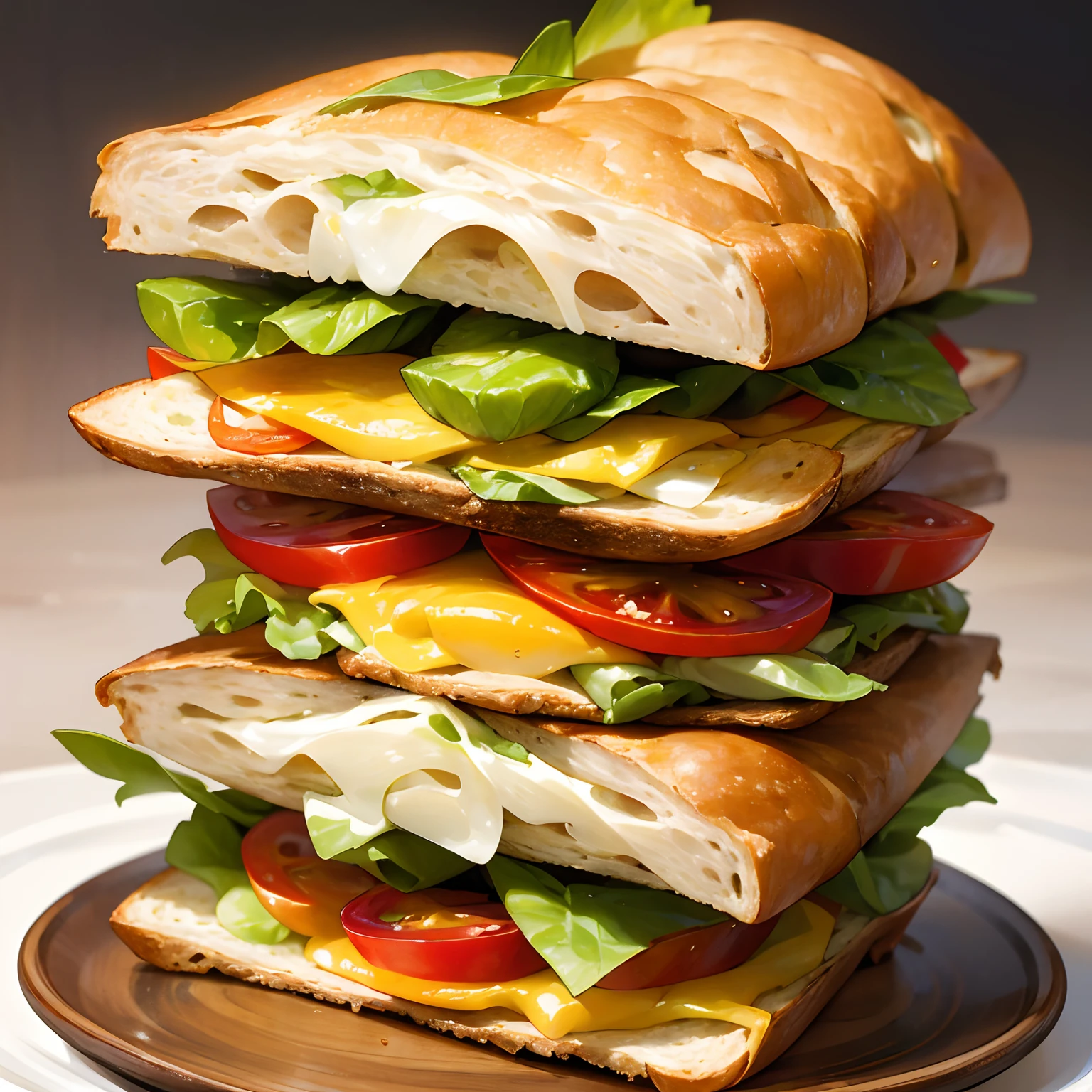 Healthy Omelet Sandwich,Omelet with whole wheat bread sandwich,Add lettuce、Tomatoes and avocados,Next、Sprinkle with a small amount of low-fat cheese,white backgrounid,topic