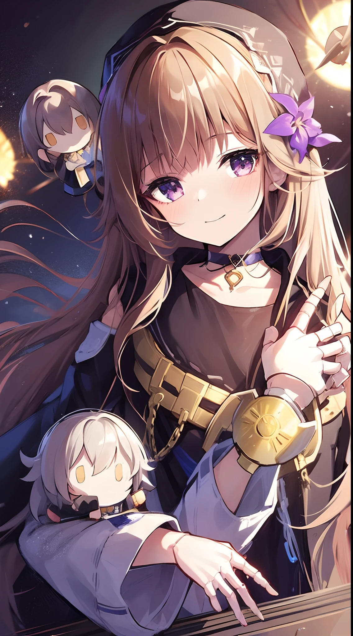 1girl, upperbody, evil smiles, spinning eyes, wearing sci-fi jacket,ask to follow, looking at viewer, holding a bomb, wearing a schi-fi jacket