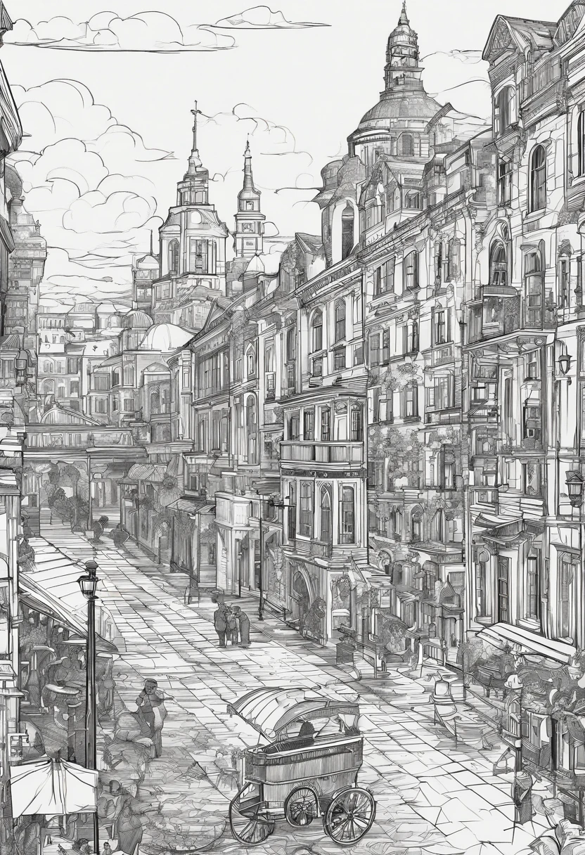 ((masutepiece)),((Best Quality)),((high detial)),((Realistic,))
industrial age cities, deep canyon in the middle, architectural streets, bazaars, bru, rainy day, Steampunk, European architecture