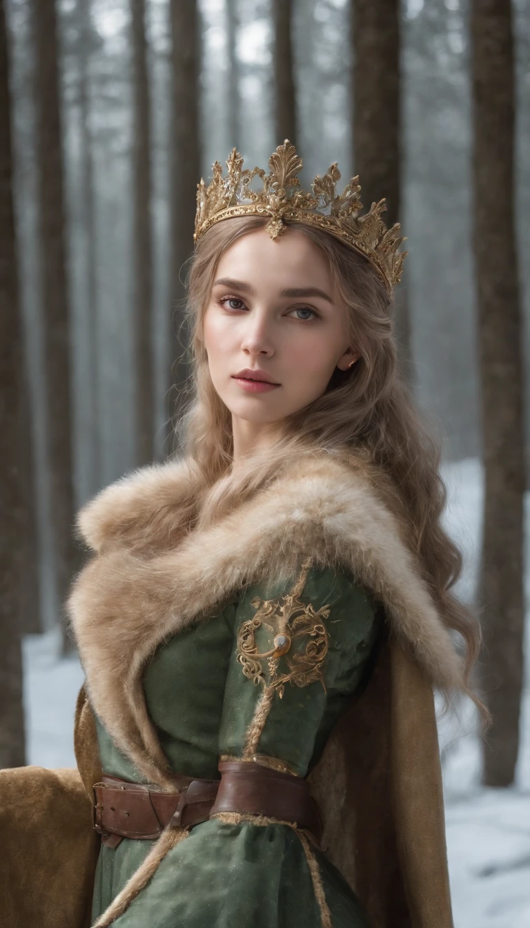 Woman with an ice tiara on her head and a navy blue winter cloak with golden details, broche de floco de neve. longos cabelos pretos. rainha do inverno, princesa elfa, retrato de uma rainha elfa, rainha elfa, princesa inverno, uma rainha elfa, artgerm em artstation pixiv, bela e elegante rainha elfa, corpo inteiro. Standing in the snow in front of a large icy castle. Personagem de RPG. Era medieval. Mulher elfa. Elfa de cabelos ruivos. Olhos azuis. Elfa da floresta. Elfa Guerreira da floresta. Elfa arqueira. Arqueira medieval. Arco e Flecha. Organic Amadura. Armadura verde musgo. soft ilumination. Standing in the middle of the forest. Floresta densa. Cogumelos bioluminescentes. fantastical setting. Luz do dia. Luz solar. realces de cores quentes. Paleta verde azul e amarelo. RPG Character design. modelo ig | artgerm, :: rossdraws, obra de arte no estilo de guweiz, extremamente detalhada artgerm. corpo inteiro, fundo detalhado de um castelo, hiper detalhado, rosto detalhado, foto sincera POV, por lee jeffries, Nikon d850, filme fotografia de estoque ,4 kodak portra 400, F1 camera lens.6, cores ricas, hiper realista, textura realista, lighting dramatic, cinestill 800 (8k, Foto RAW, melhor qualidade, obra-prima: 1.2), ultra-detalhado, (pele altamente detalhada: 1.2), 8k UHD, DSLR, soft ilumination, alta qualidade.modelo ig | artgerm, :: rossdraws, obra de arte no estilo de guweiz, extremamente detalhada artgerm. corpo inteiro, fundo detalhado de um castelo, hiper detalhado, rosto detalhado, foto sincera POV, por lee jeffries, Nikon d850, filme fotografia de estoque ,4 kodak portra 400, F1 camera lens.6, cores ricas, hiper realista, textura realista, lighting dramatic, cinestill 800, NAKED BREASTS, NAKED NIPPLES