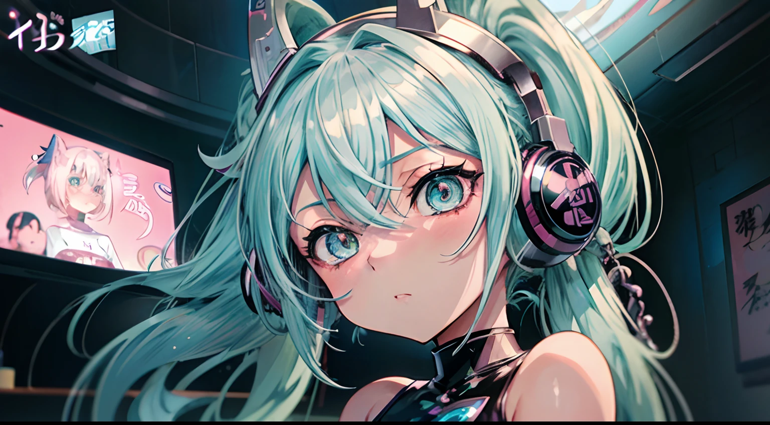 Fantasy, 1girl in, cottage, Human, Big breasts, Navel, ,(masutepiece, Best Quality), sidelightning, ,Beautiful detailed eyes, silber hair、Slave chains, Slave Collar, hot onsen, slave clothes, eyes rolled over, Tongue out, cum in tongue, Crazy, Open mouth, Screaming, Ahegao, Heavy breathing, blush, Sweat, slave clothes, Multicolor Hair, headphones、(NSFW:1.5)、(Huge breasts:1.9)、sexual act、ssex、With the inserted phallus 、Overflowing white liquid、Covered in liquid、(NSFW:1.5)、Upper Position