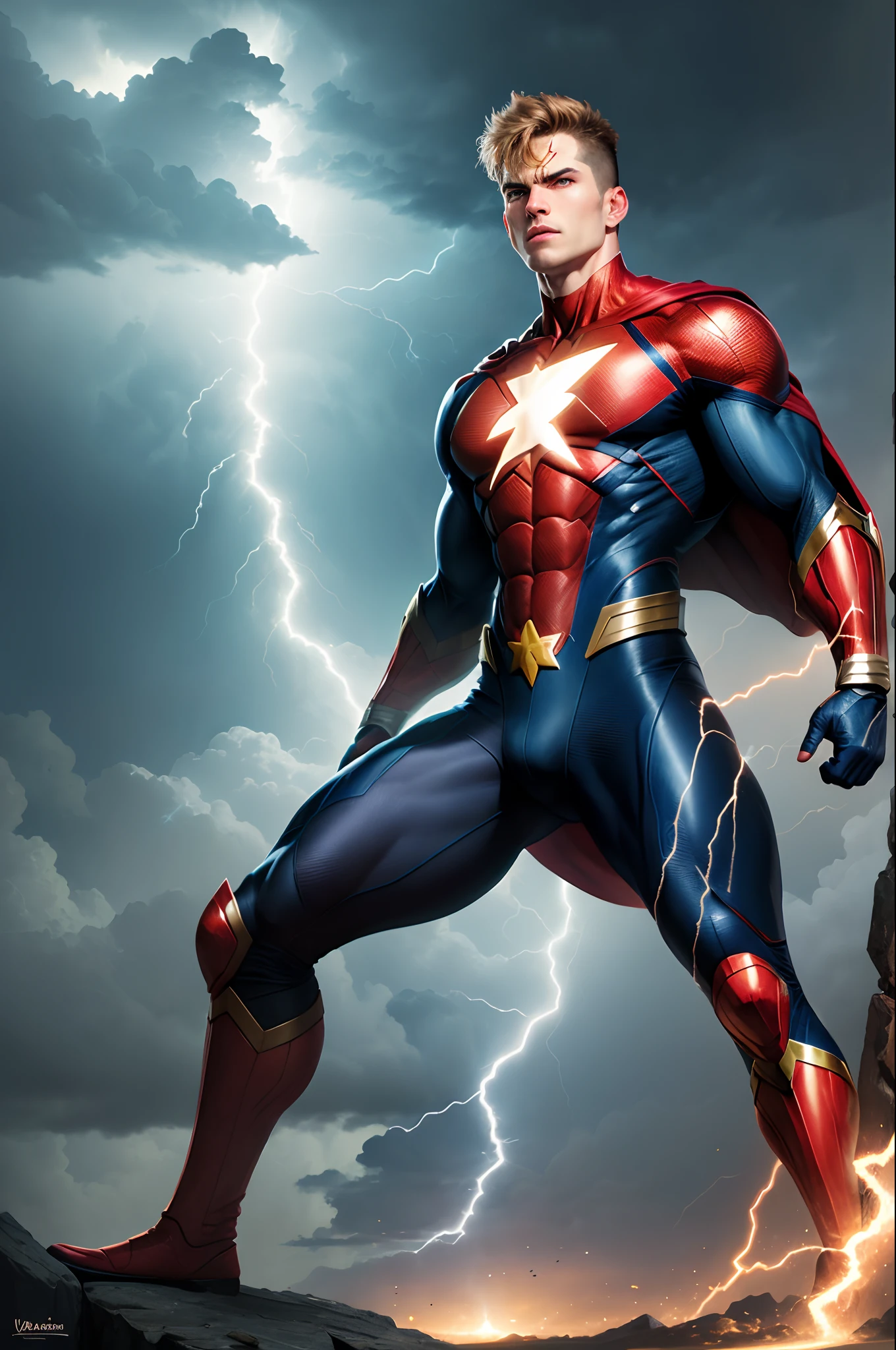 Lightning superhero