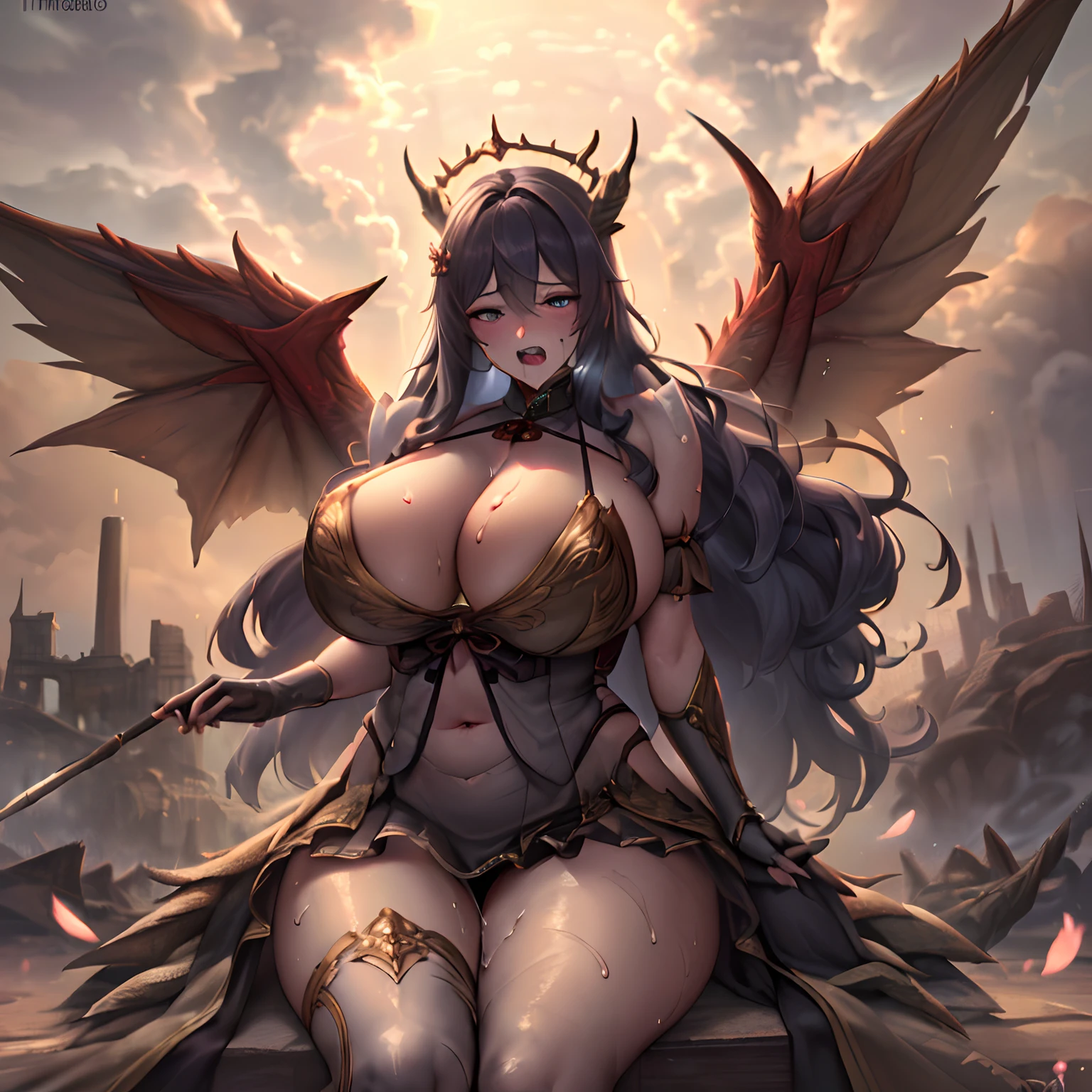 ((Beautiful and well-shaped whole body))((Lower abdomen in women))(beautiful and well-shaped large udder,,,,,,,,,,)(((red blush)))((Painful))(((A face that is holding back peeing to the limit)))((Mouth screaming in pain))((Heavy cloudy mucus dripping from the face))(((a large amount of heavy cloudy mucus dripping all over the body,,,,,,,,,,,,,,,,,,,,)))(((Huge ponytail)))((dishevled hair))(( Turbid liquid gets on the hair))(((Crazy screaming mouth)))(((Very painful)))(((sexually arousing、Mouth of pleasant and crazy screaming)))((Troubled face))((Sinking heavy drool、Unusually painful)(face excited)((Close your eyes tightly) drip a large amount of heavy turbid mucus,,,,,,,,,,)Dynamic series of drawings showing silver-haired and blue-eyed warrior girl., 8K, 超A high resolution, ultra-detailliert, hard disk,(well designed face), Amazing face, (super detailed), Beautiful eyes, Soft lighting,, Outdoors, A city scape,, urushisato,1980s,, Beautiful detailed eyes,Mechanical parts, Asymmetrical hair,thigh highs, latex suit,cleavage,ung aristocratic maid woman)((Black ruffled maid outfit with luxurious embroidery))((Heavy drool))((Very angry look))((red blush))((Painful and troubled face))((The face of suffering and perseverance))((Heavy sweat on the face,)((Heavy sweat spreading all over the body)))Girl with a troubled face、nightcity、Sateen、Kimono without sleeves、A dark-haired、Holding a weapon with blood on it、Looking at the camera、Cherry blossoms are dancing,Unusually resistant、red blush、shrine maiden、valkyrie、Angel wings、a navel、sideboob barbosa、with an intricate、Particles of light、thighs thighs thighs thighs、shinny skin、Perfect litthing、1girl in、looking at the viewers、Winged headgear、pelvis curtain、A smile、(masterpiece)、(top-quality)、tiny chest、Porcelain Skin、Very long hair、hair wavy、Royal sister,femele,A queen,putting on a crown,There are a lot of golden lightning around,sitting in a throne,Bangs cover the eyes,Black Suspender Socks,Black Lace Top,,High jump,Grab Erl
