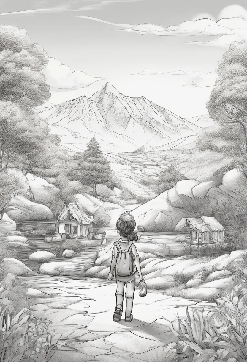style cartoon like Leo the explorer. I need a 7 years daugther with her parents.