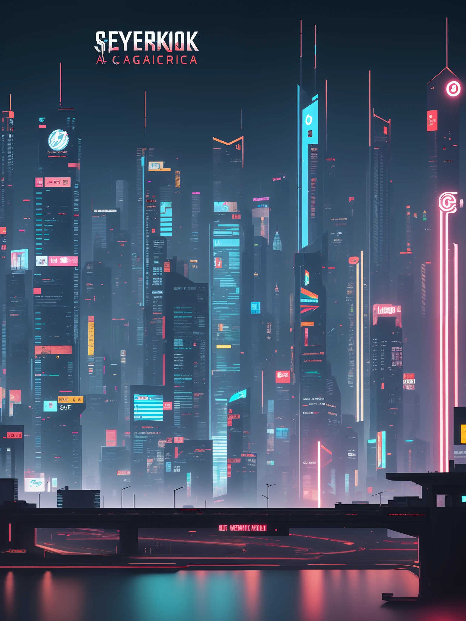 Cyberpunk News Agency Horizontal