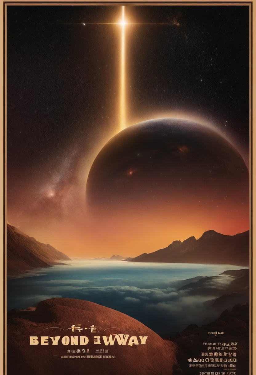 Bar Promotional Poster The bar name is《Beyond the Milky Way》