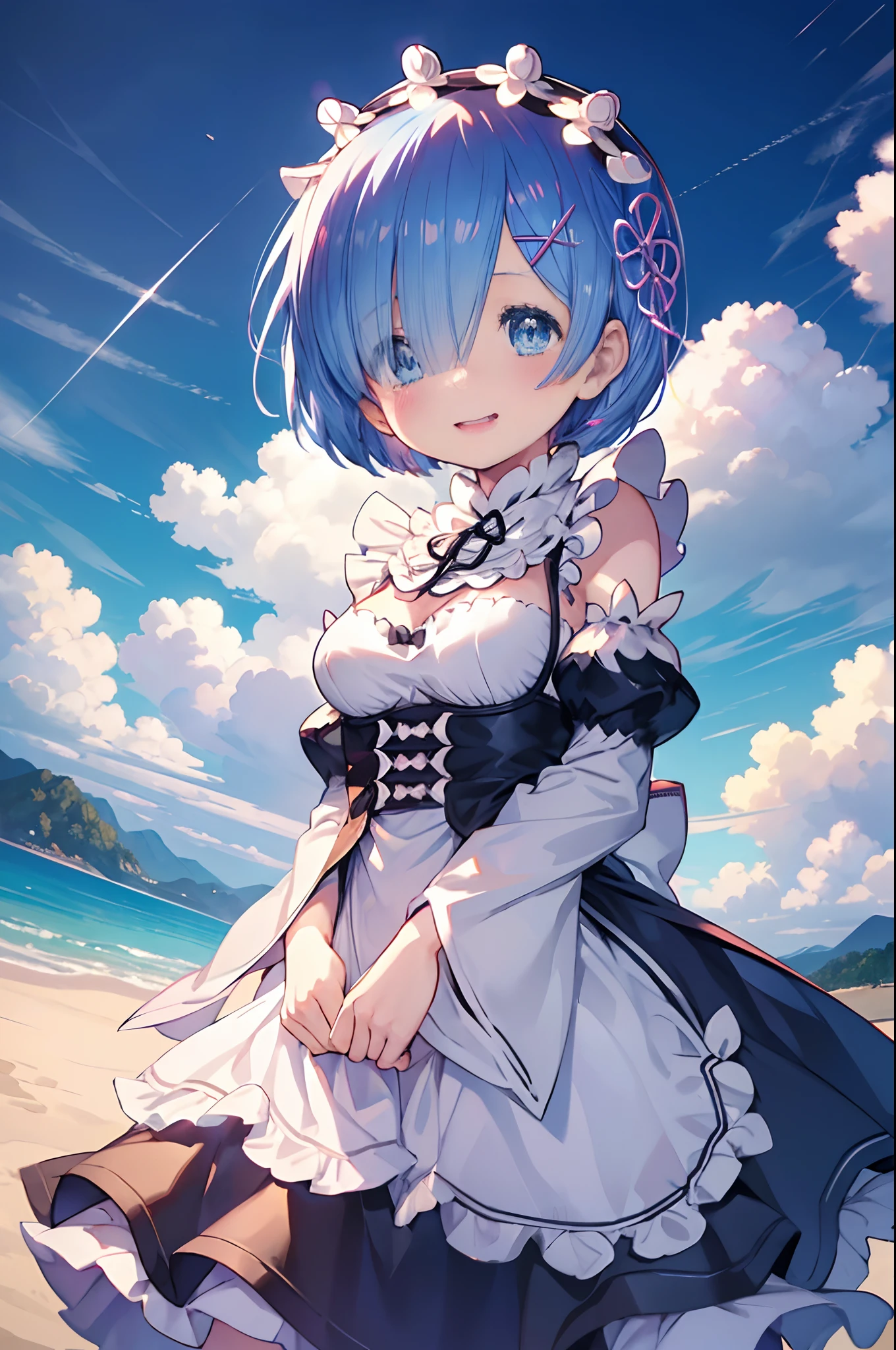 (((rem:1.3))), I want to see Rem smile
I was fascinated by his smile
No matter how hard the day is
Healed by Rem's smile
When Rem laughs The world shines
Full of happiness Fill the heart
Even if tears are about to spill
Saved by Rem's smile
I want to see Rem smile
Fascinated by its calm expression
No matter how hard things are
Rem's smile revitalizes him
When Rem laughs Fill the heart
Wrapped in that kindness
Forever I want to be with you
Rem's smile Make me happy