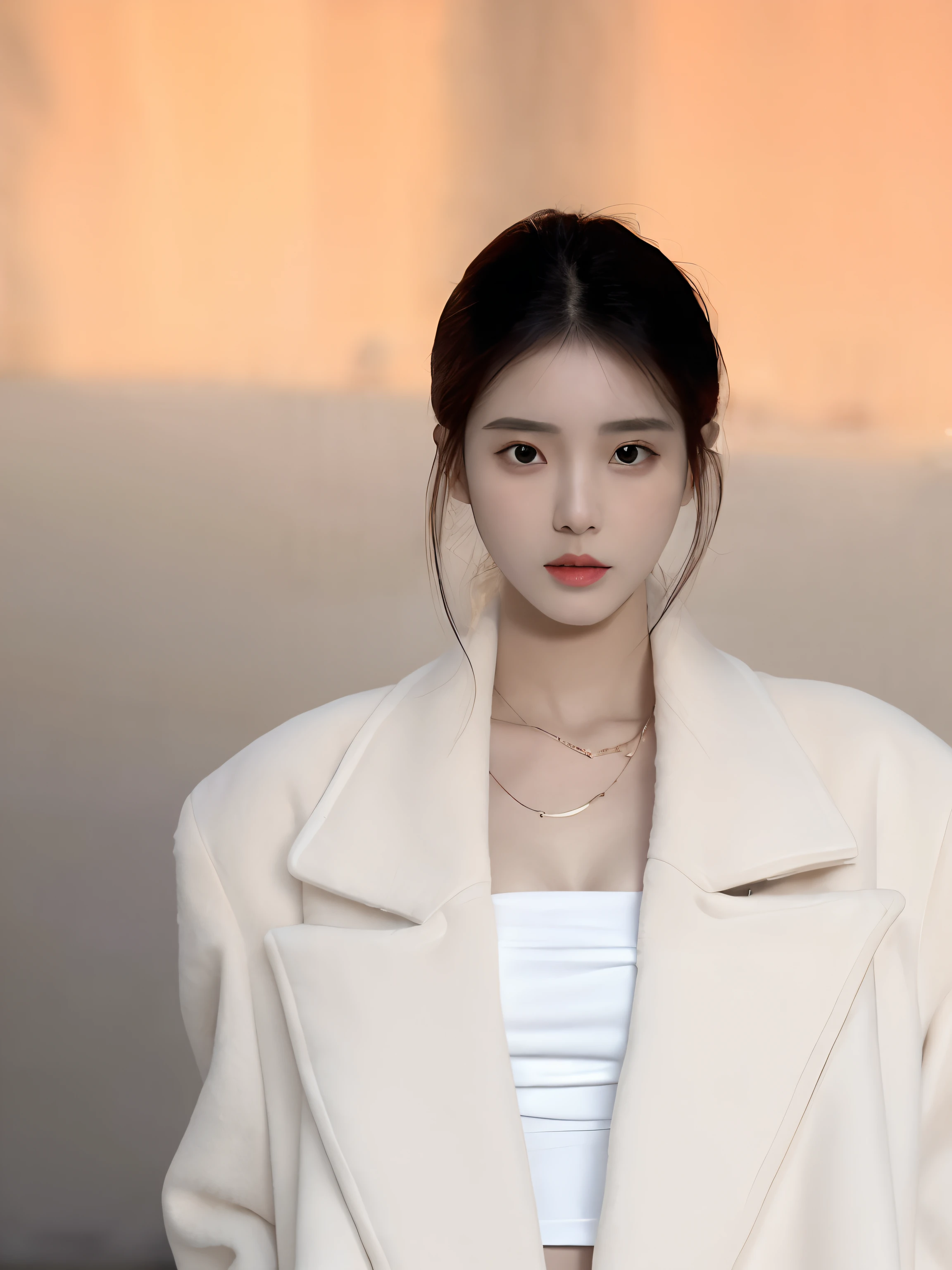 Arafad image of a woman in a white coat and white blouse, korean women's fashion model, Shin Jinying, Choi Hyun-hwa, bae suzy, Gorgeous young Korean woman, Lee Ji-eun, lee ji eun, Kim Do-young, Beautiful young Korean woman, ulzzangs, beautiful Korean women, jaeyeon nam, seseon yoon