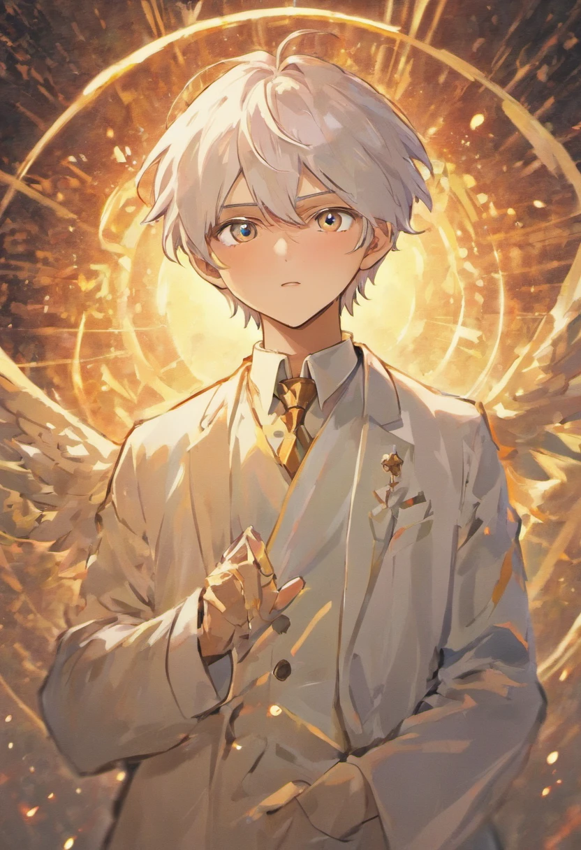 A man in white with a polite temperament