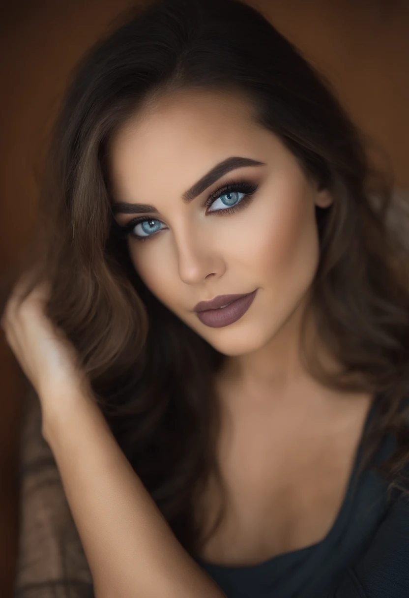 Arafed Mujer totalmente , Chica sexy con ojos azules, ultra realista, meticulosamente detallado, Retrato Sophie Mudd, cabello rubio y ojos grandes, selfie de una mujer joven, Ojos del dormitorio, Violeta Myers, sin maquillaje, Maquillaje natural, staring directly into camera, cara con artgram, maquillaje sutil, Impresionante foto de cuerpo completo arrodillado en la cama, En el dormitorio, Medium to large size bust; ; ;desnudo
