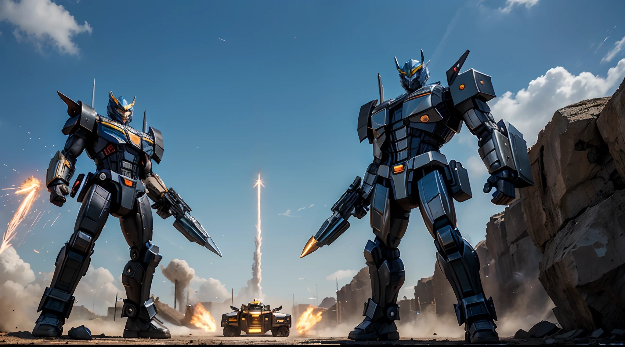 Transformers come in all shapes and sizes, from towering metallic giants to sleek, agile machines, each with unique abilities and personalities, With a flick of a switch or a simple command, Transformers can transform into powerful weapons, ready to defend their allies and defeat their enemies in epic battles.