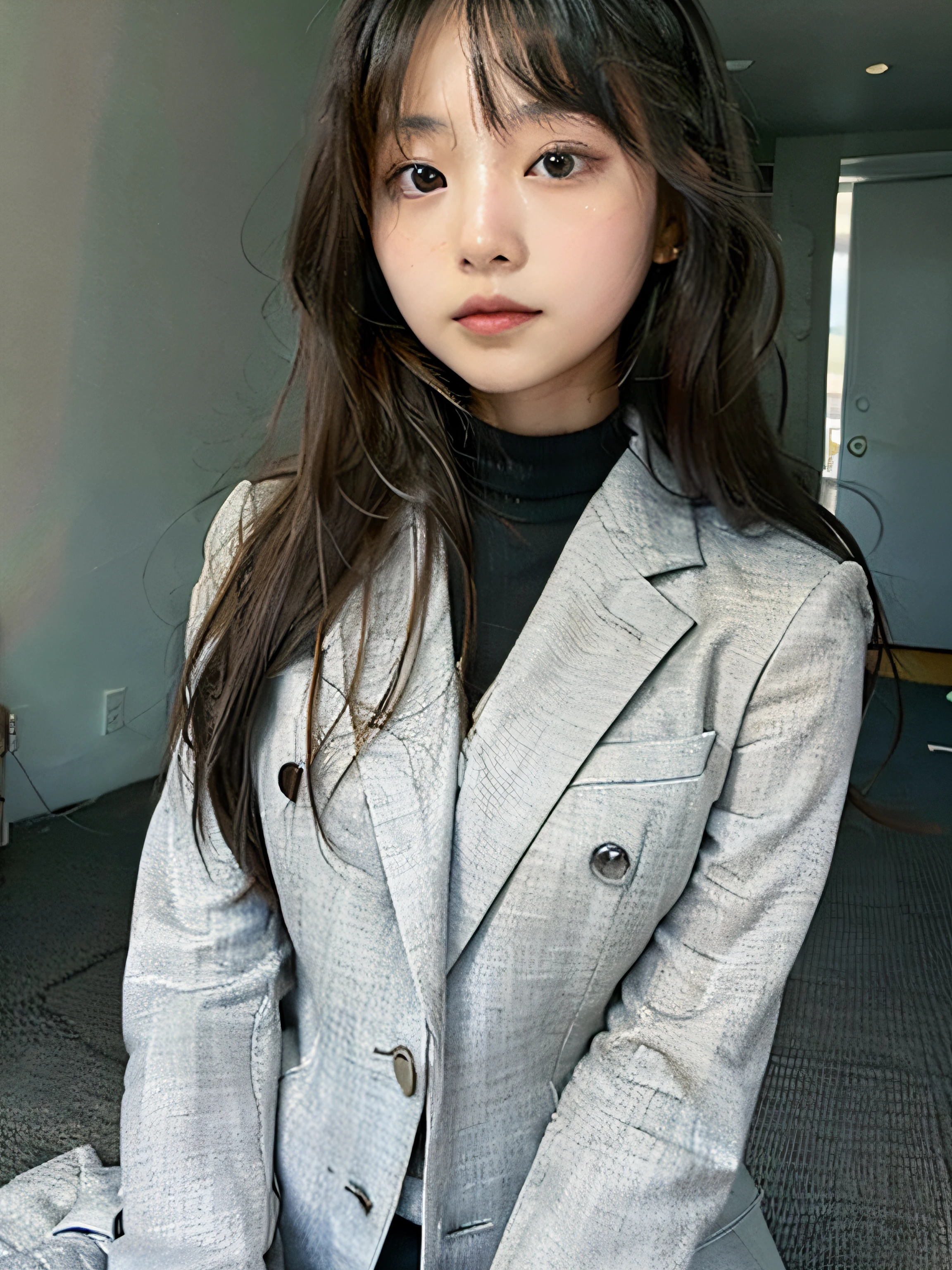 Long hair, Woman, Suit, slender, 25 years old, japanes