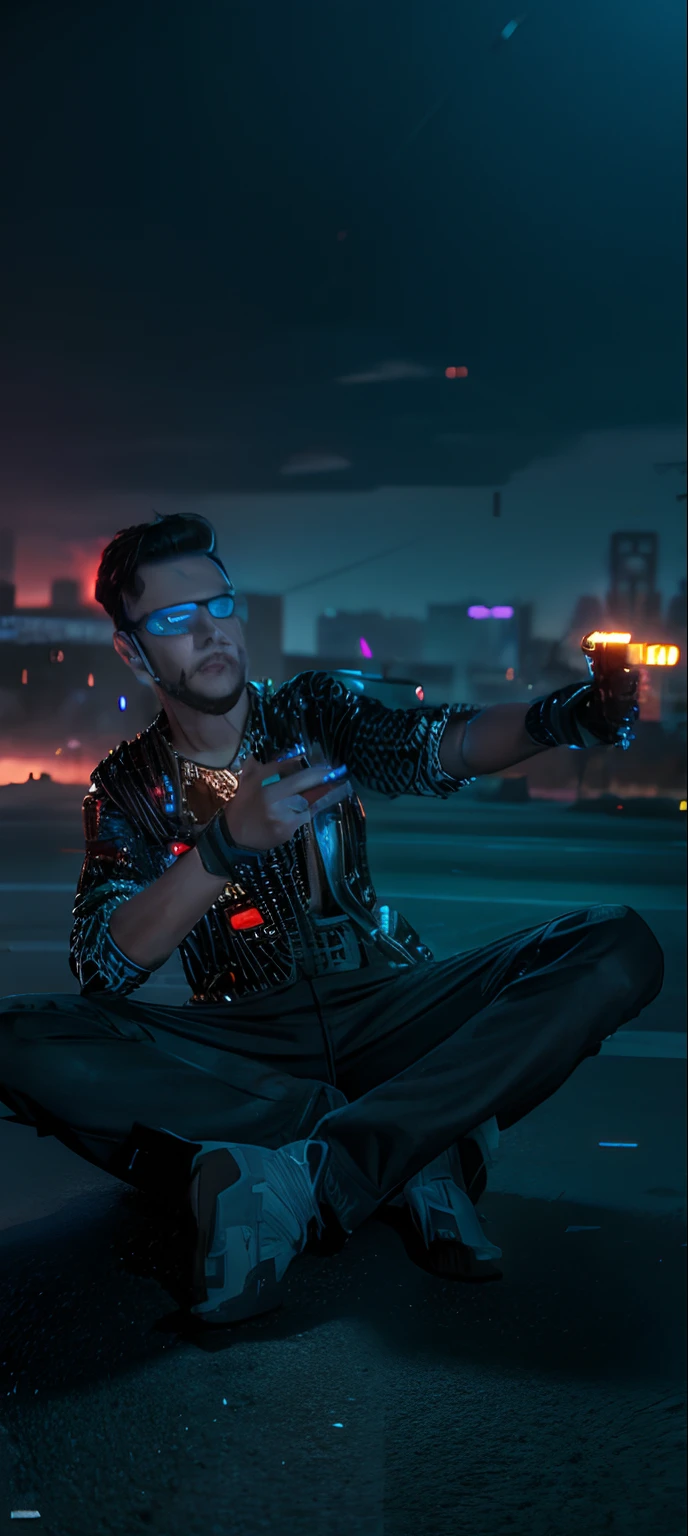 Change background cyberpunk handsome boy, realistic face, 8k, ultra realistic